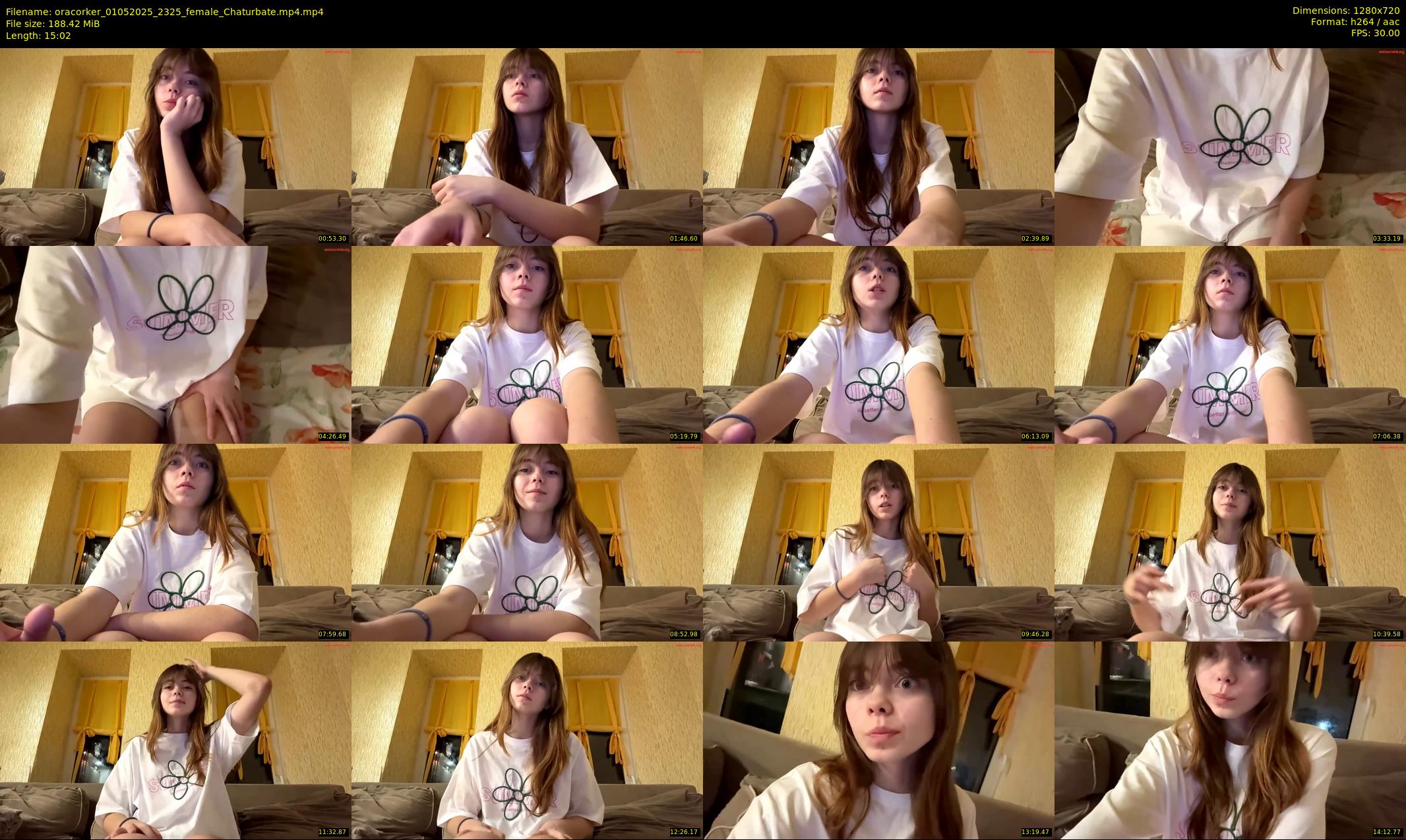 oracorker — 16 minute Chaturbate female cam show recording, 720p, May 1, 2025