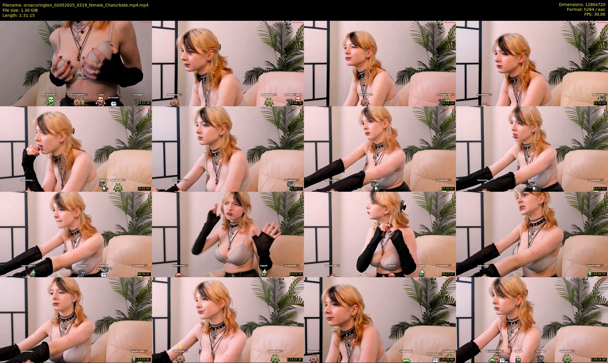 orvacurington — 92 minute Chaturbate female cam show recording, 720p, May 2, 2025