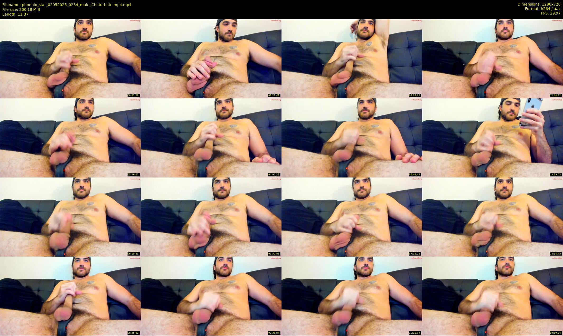 phoenix_star — 12 minute Chaturbate male cam show recording, 720p, May 2, 2025