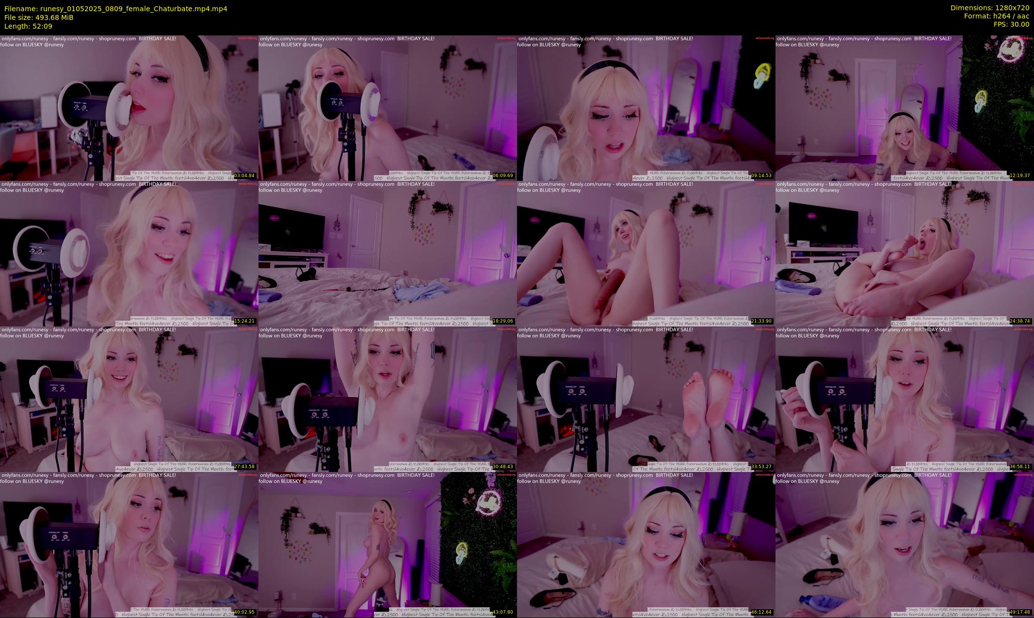 runesy — 53 minute Chaturbate female cam show recording, 720p, May 1, 2025