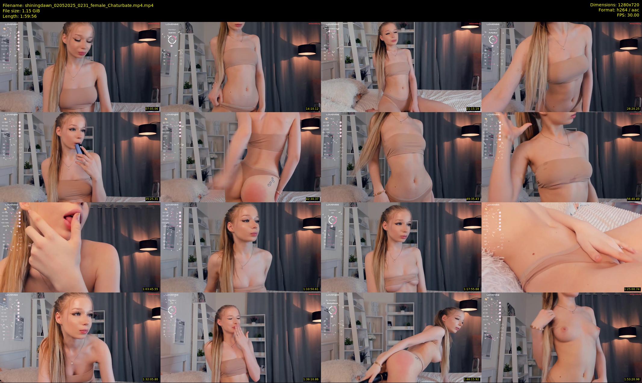 shiningdawn — 120 minute Chaturbate female cam show recording, 720p, May 2, 2025