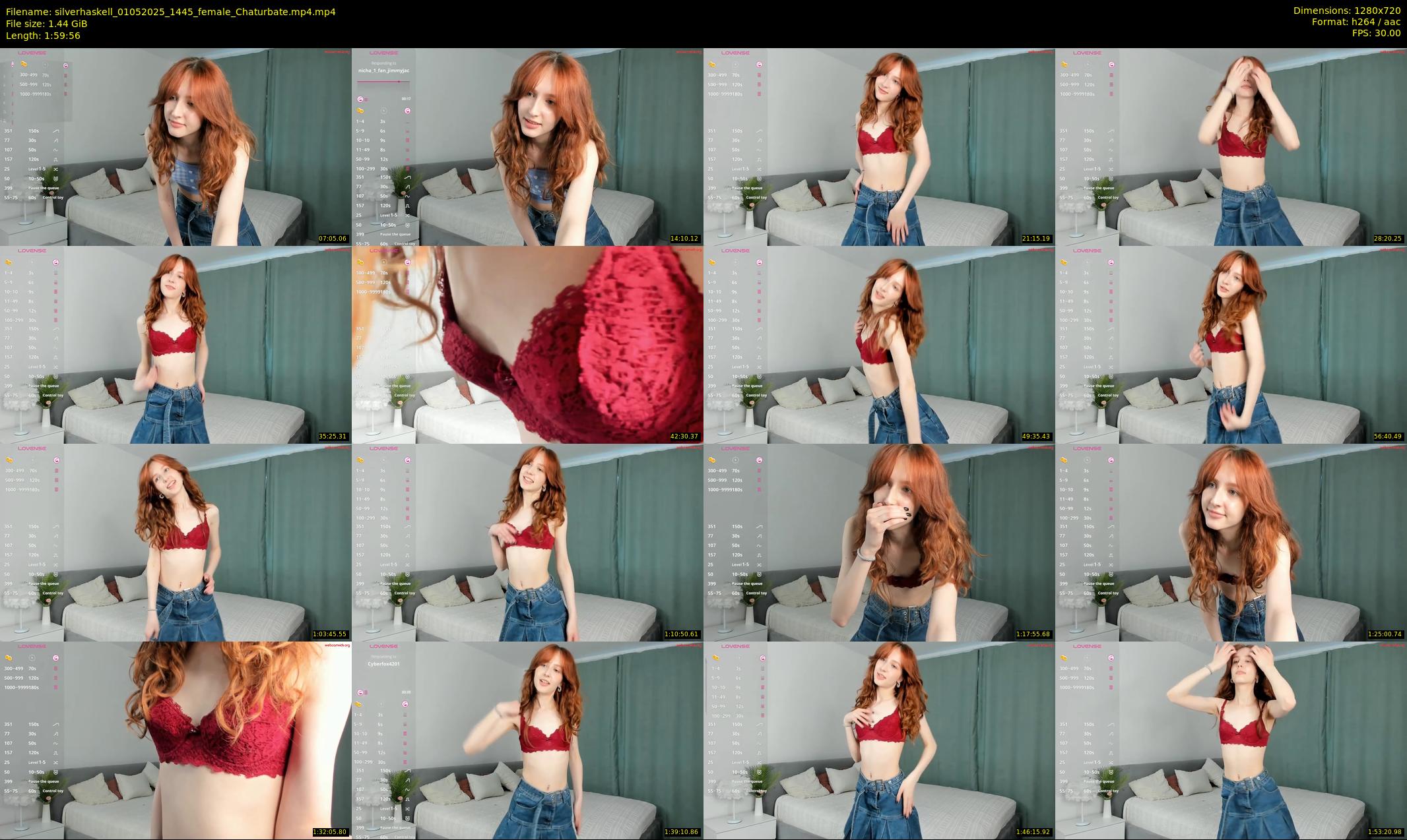 silverhaskell — 120 minute Chaturbate female cam show recording, 720p, May 1, 2025