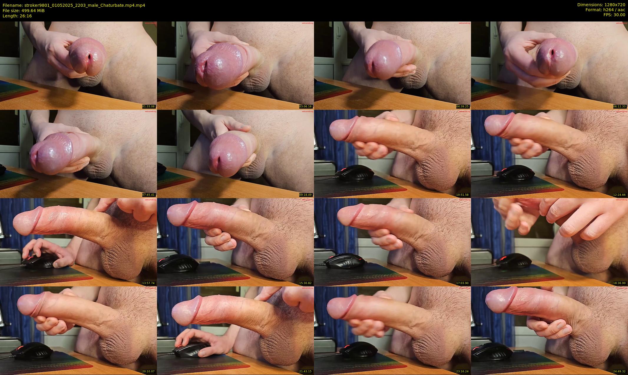 stroker9801 — 27 minute Chaturbate male cam show recording, 720p, May 1, 2025