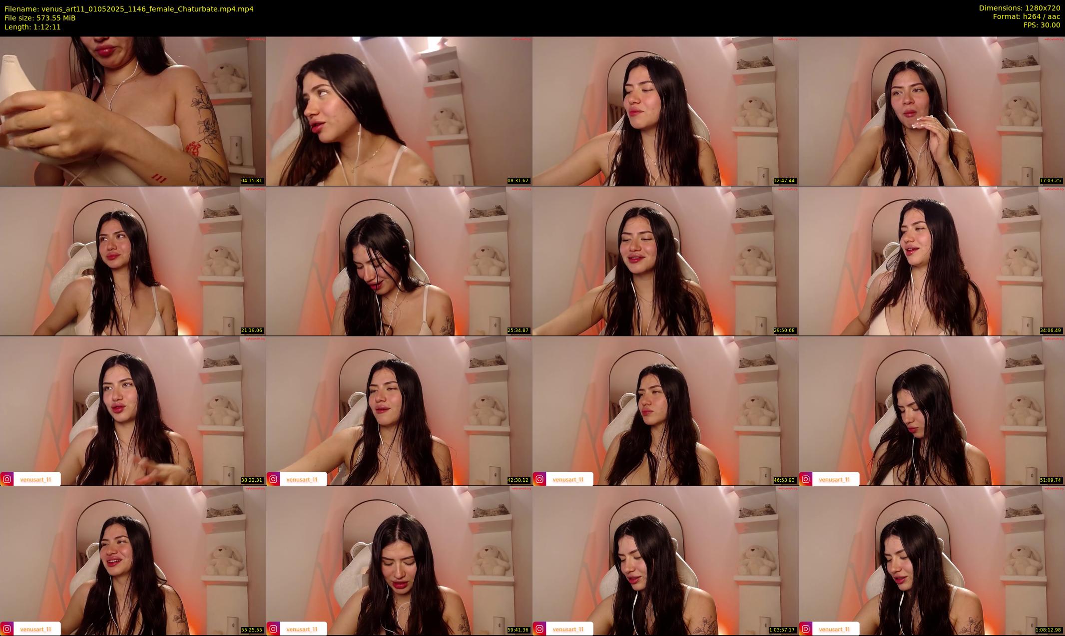 venus_art11 — 73 minute Chaturbate female cam show recording, 720p, May 1, 2025