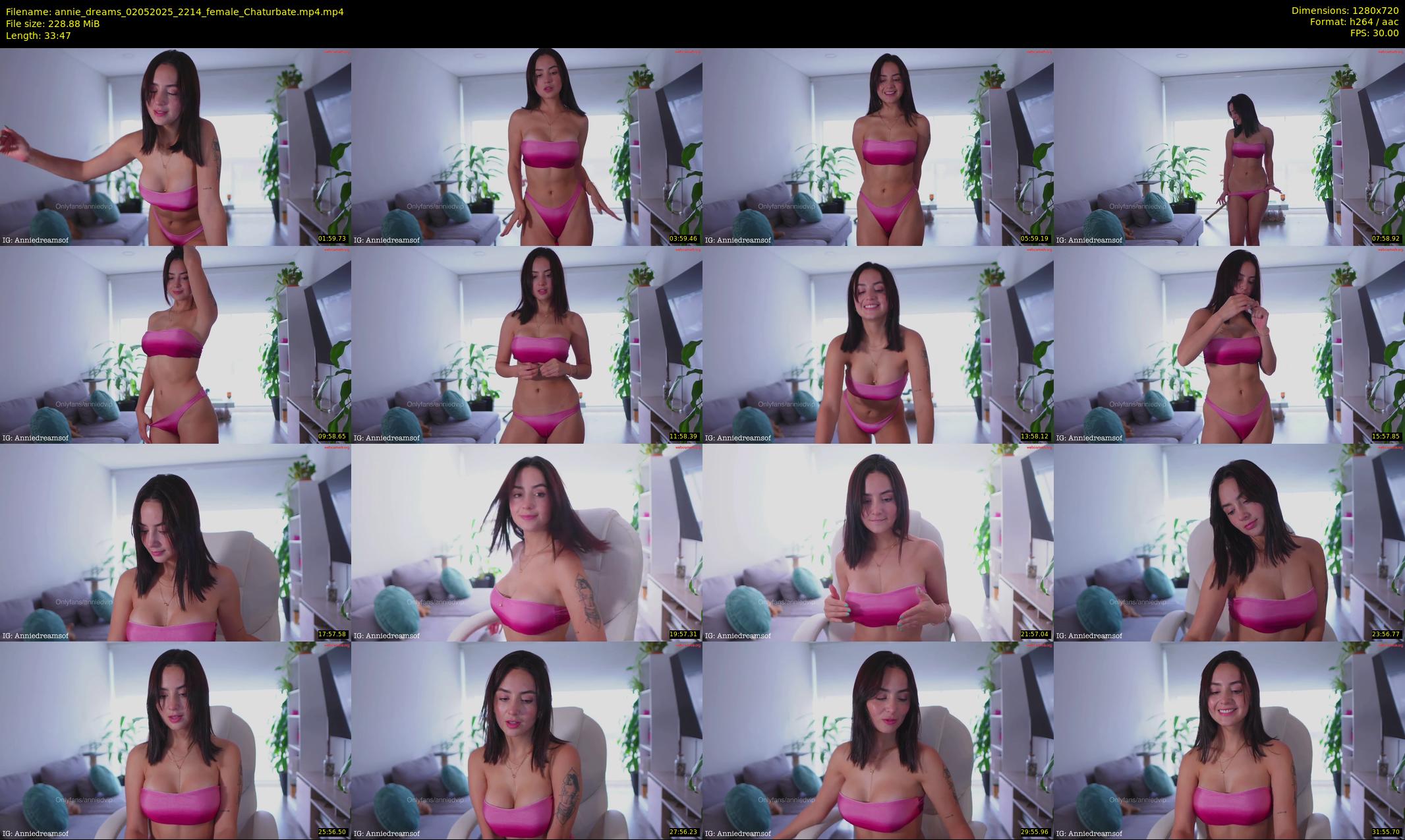 annie_dreams — 34 minute Chaturbate female cam show recording, 720p, May 2, 2025