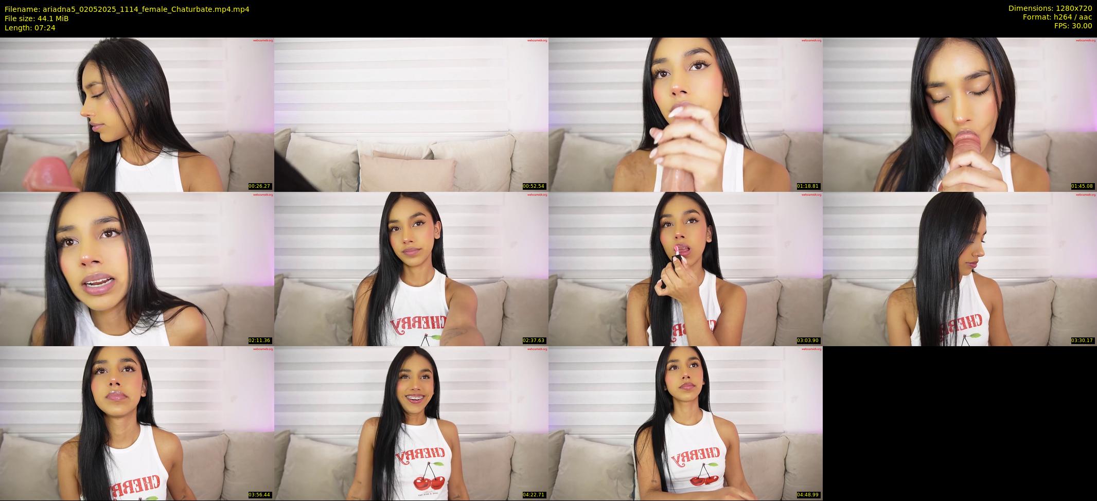 ariadna5 — 8 minute Chaturbate female cam show recording, 720p, May 2, 2025