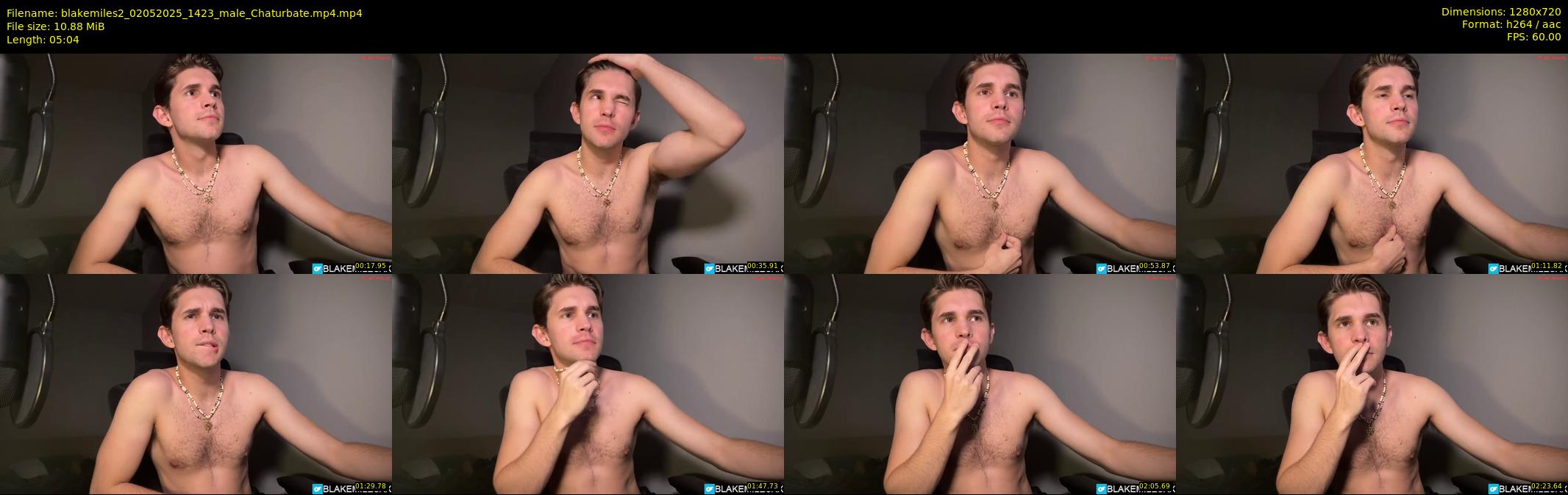 blakemiles2 — 6 minute Chaturbate male cam show recording, 720p, May 2, 2025