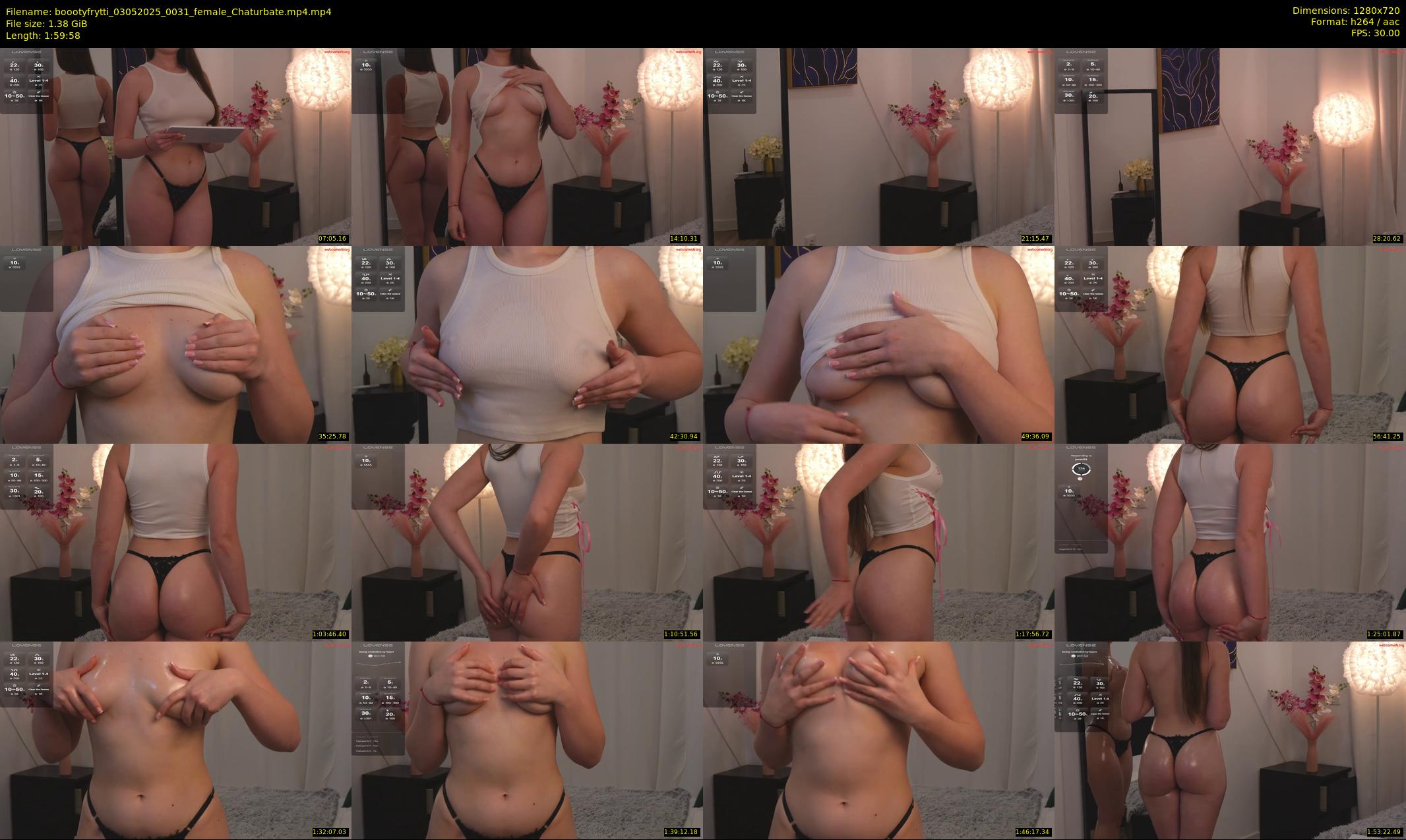 boootyfrytti — 120 minute Chaturbate female cam show recording, 720p, May 3, 2025