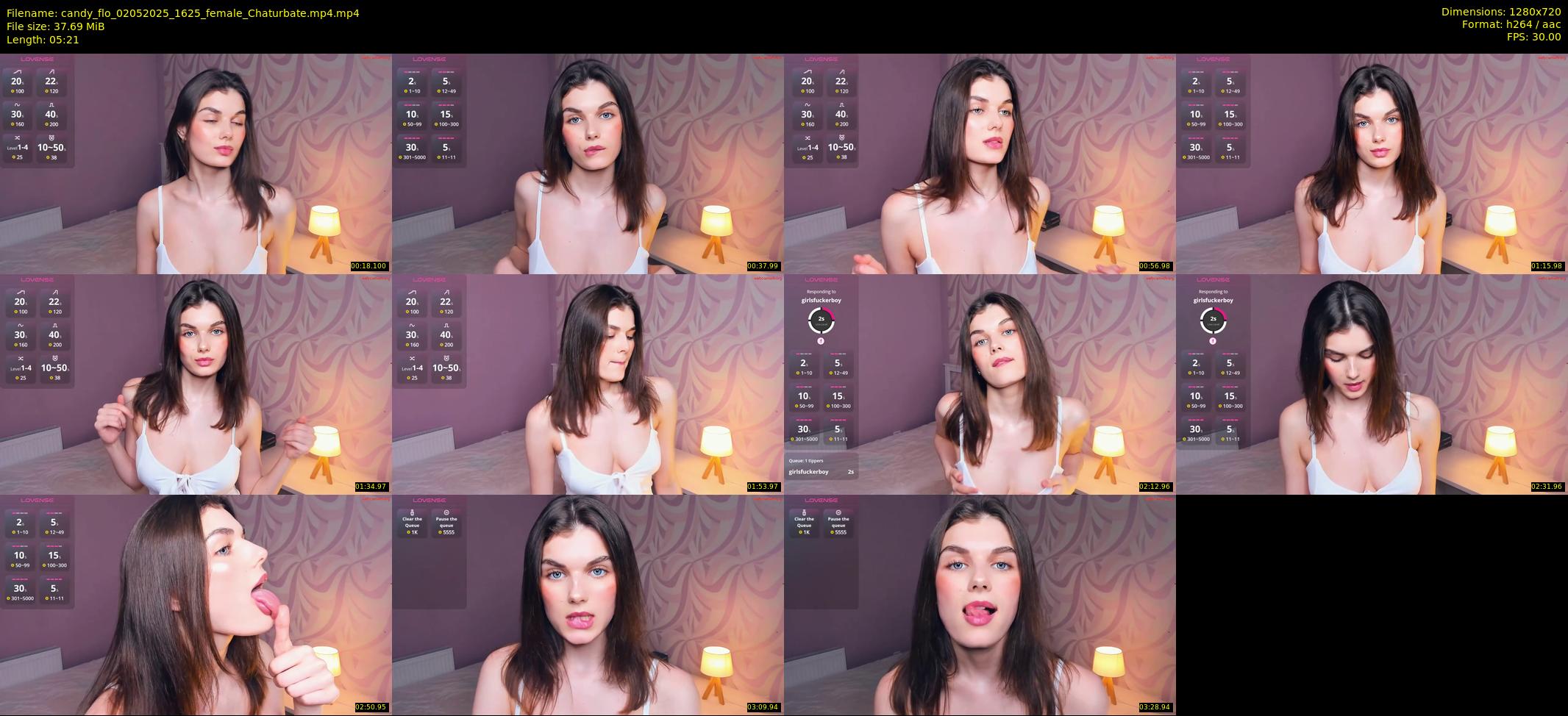candy_flo — 6 minute Chaturbate female cam show recording, 720p, May 2, 2025