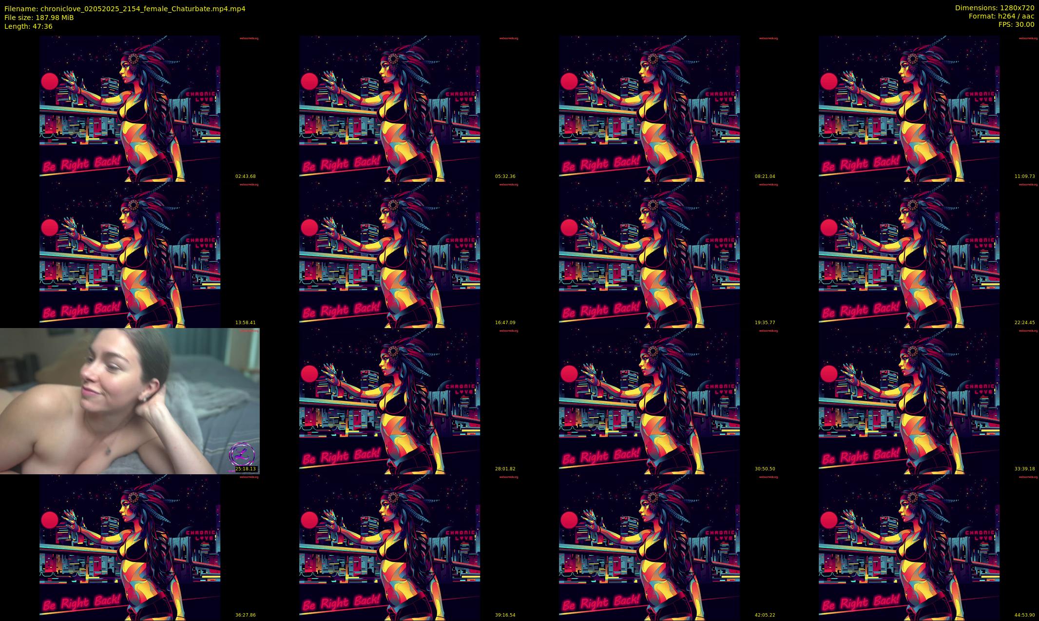 chroniclove — 48 minute Chaturbate female cam show recording, 720p, May 2, 2025