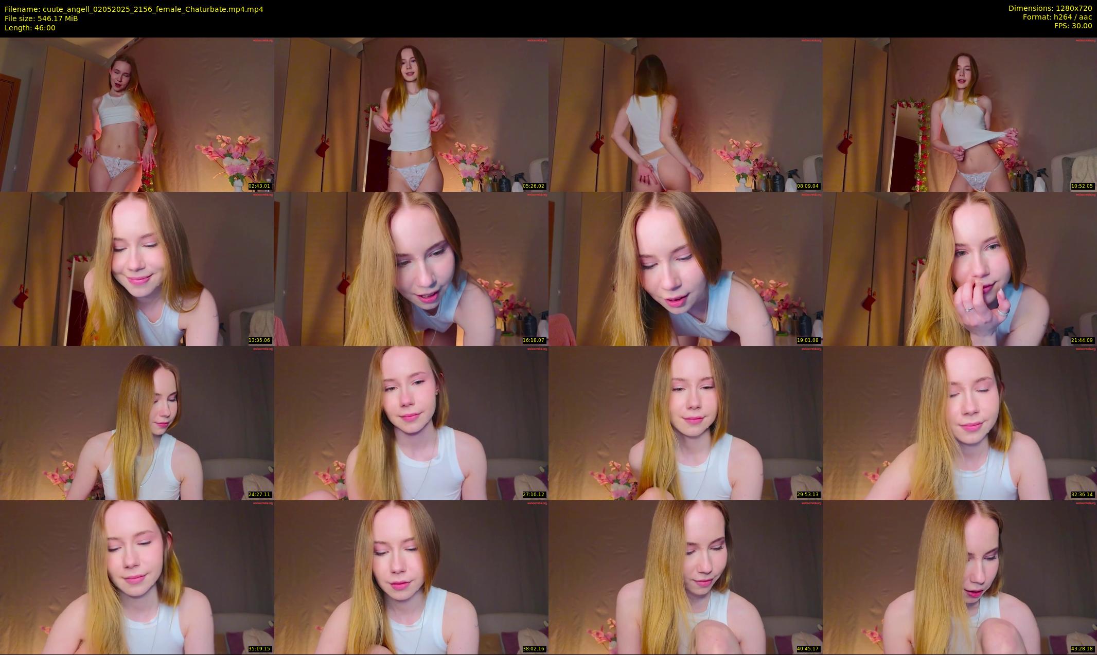 cuute_angell — 46 minute Chaturbate female cam show recording, 720p, May 2, 2025