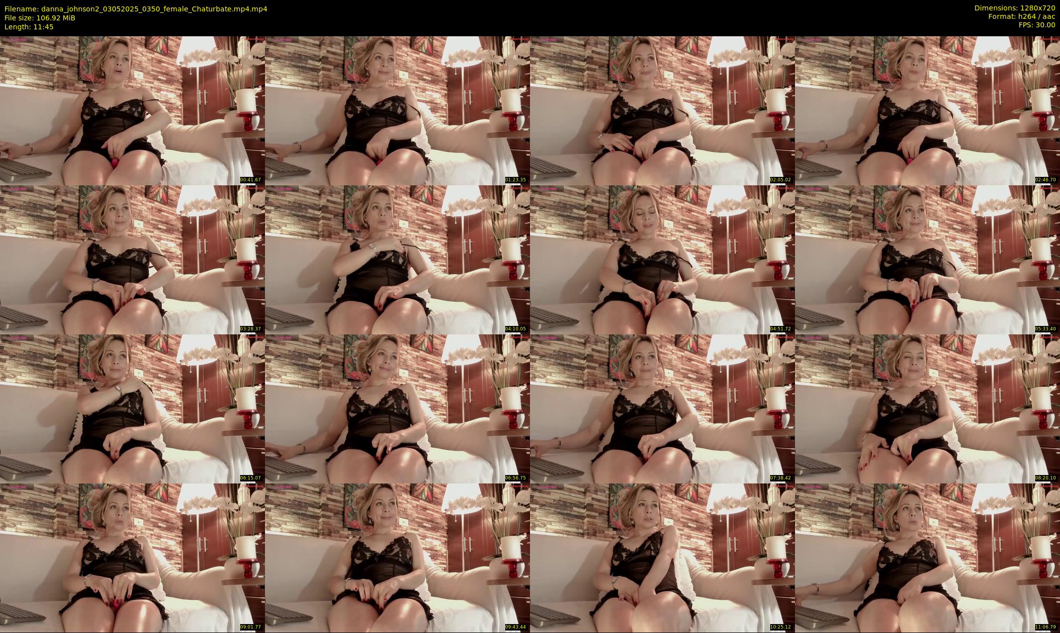 danna_johnson2 — 12 minute Chaturbate female cam show recording, 720p, May 3, 2025