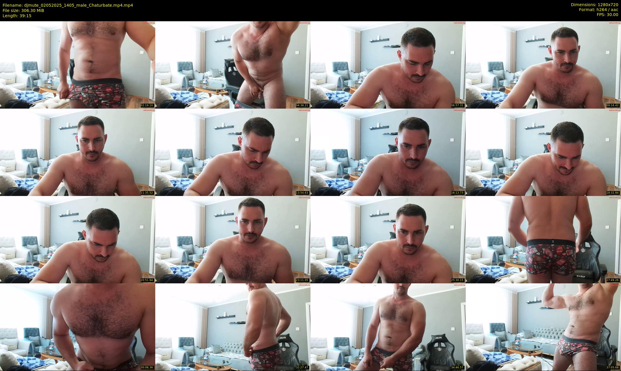 djmute — 40 minute Chaturbate male cam show recording, 720p, May 2, 2025