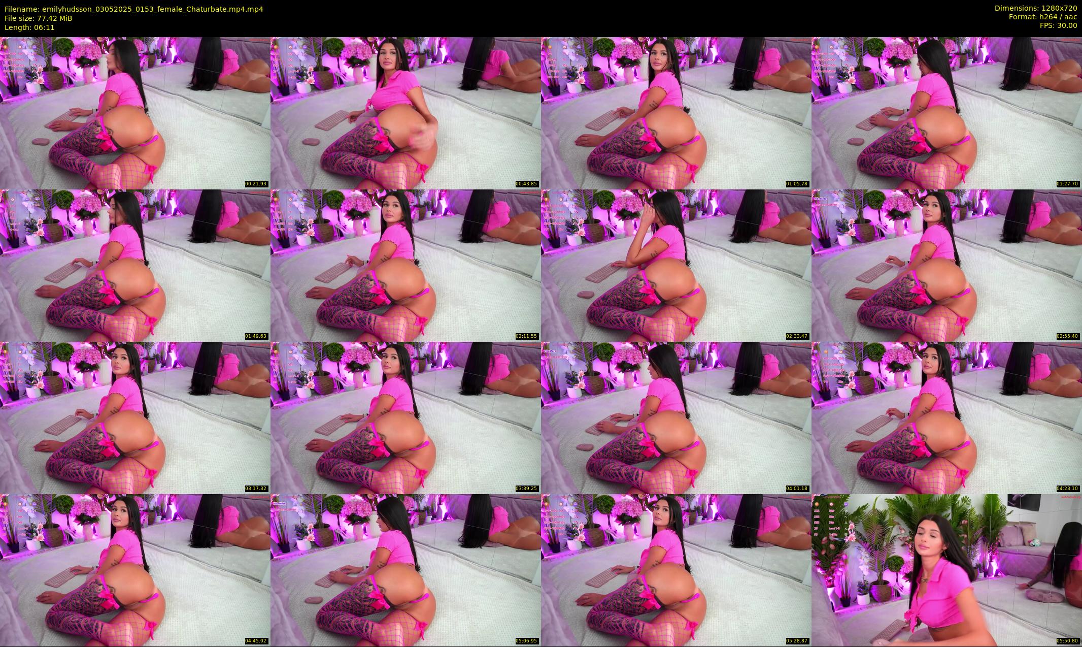 emilyhudsson — 7 minute Chaturbate female cam show recording, 720p, May 3, 2025