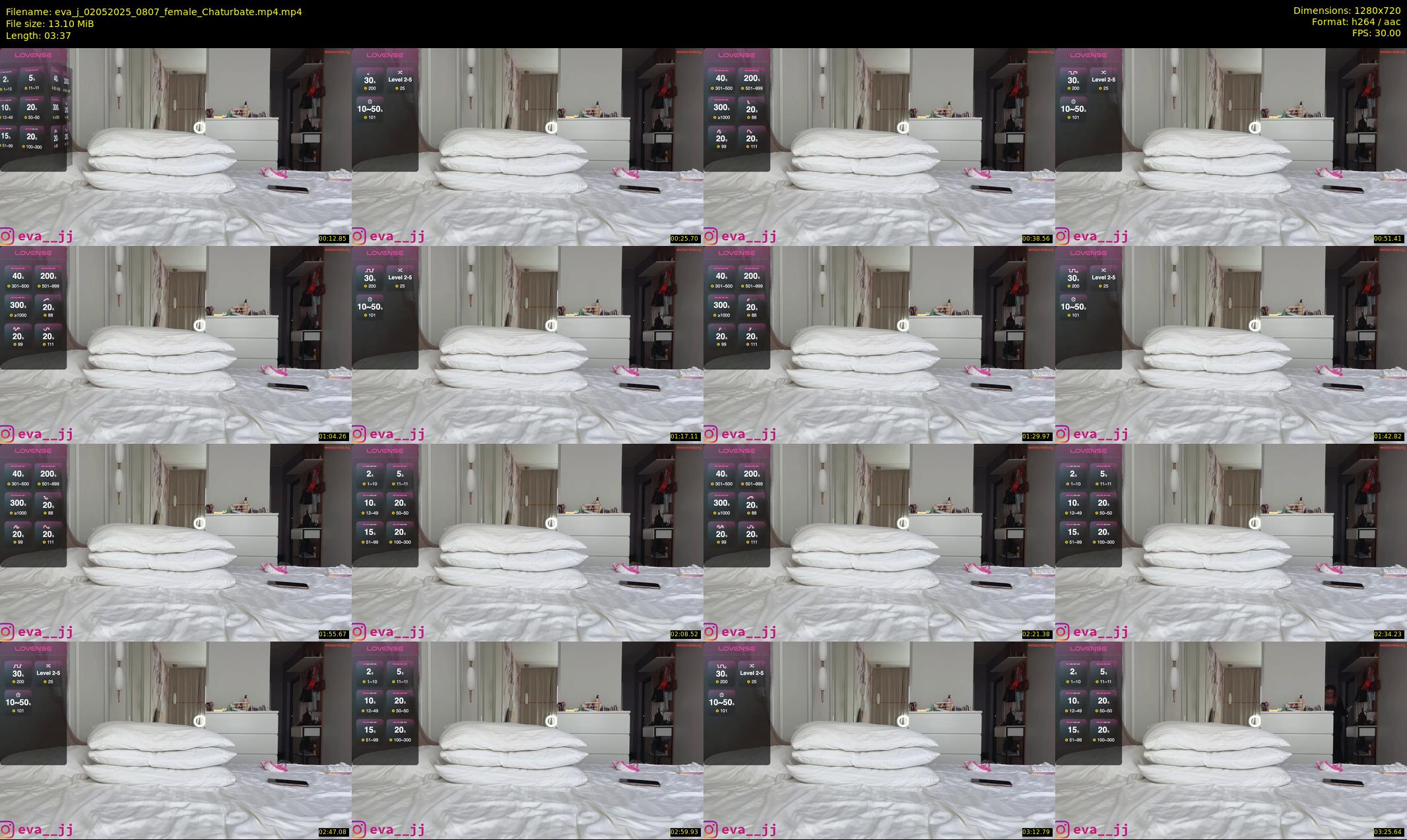 eva_j — 4 minute Chaturbate female cam show recording, 720p, May 2, 2025