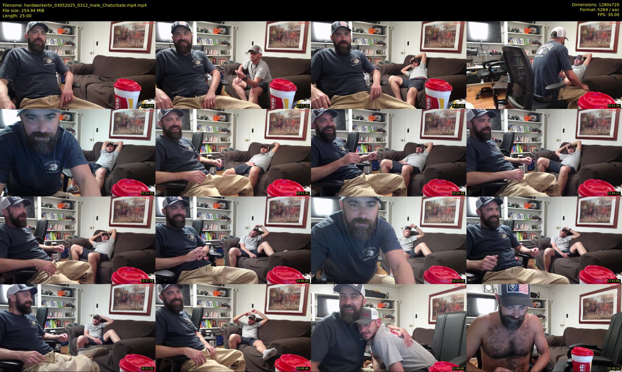 hardworkertn — 25 minute Chaturbate male cam show recording, 720p, May 3, 2025