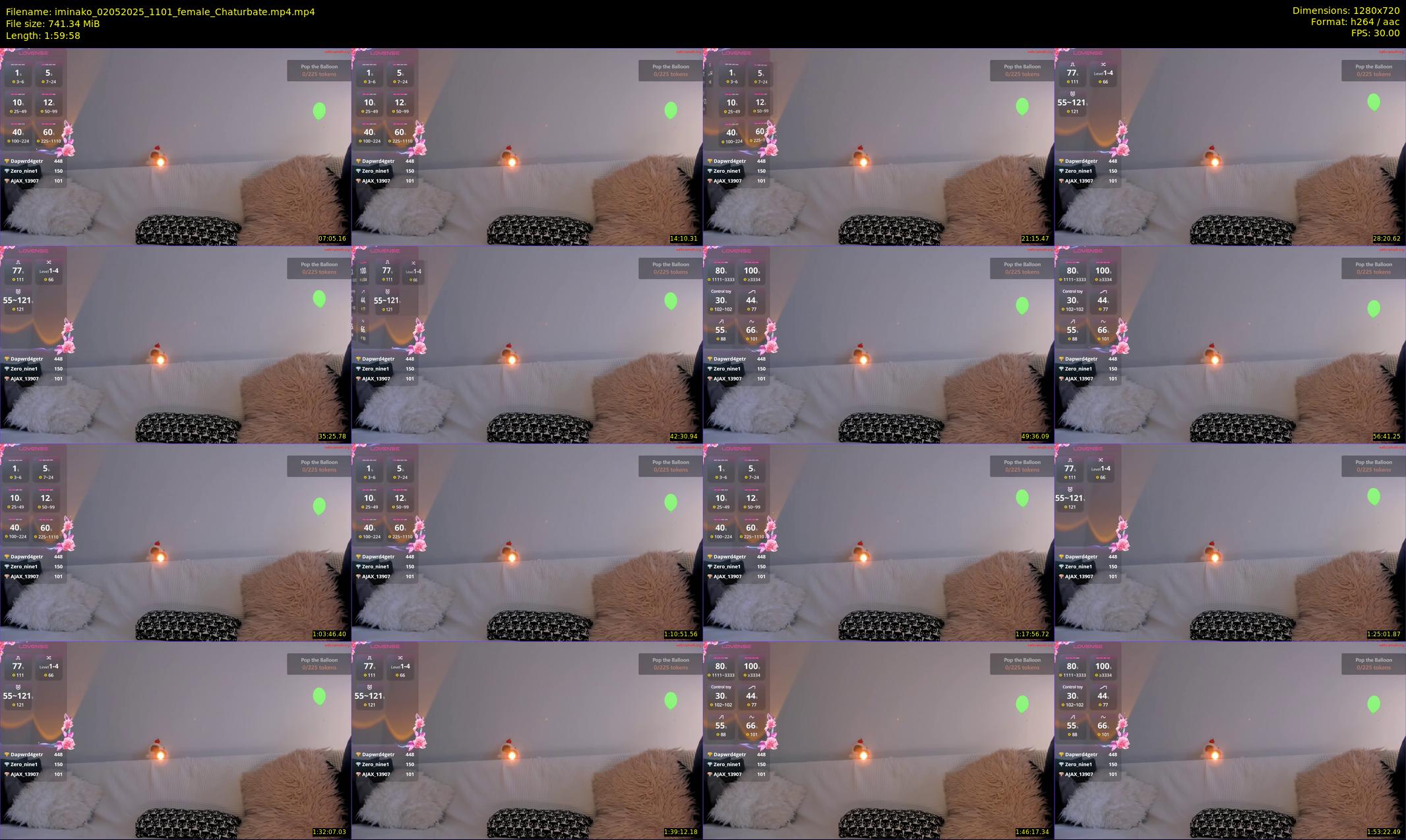 iminako — 120 minute Chaturbate female cam show recording, 720p, May 2, 2025