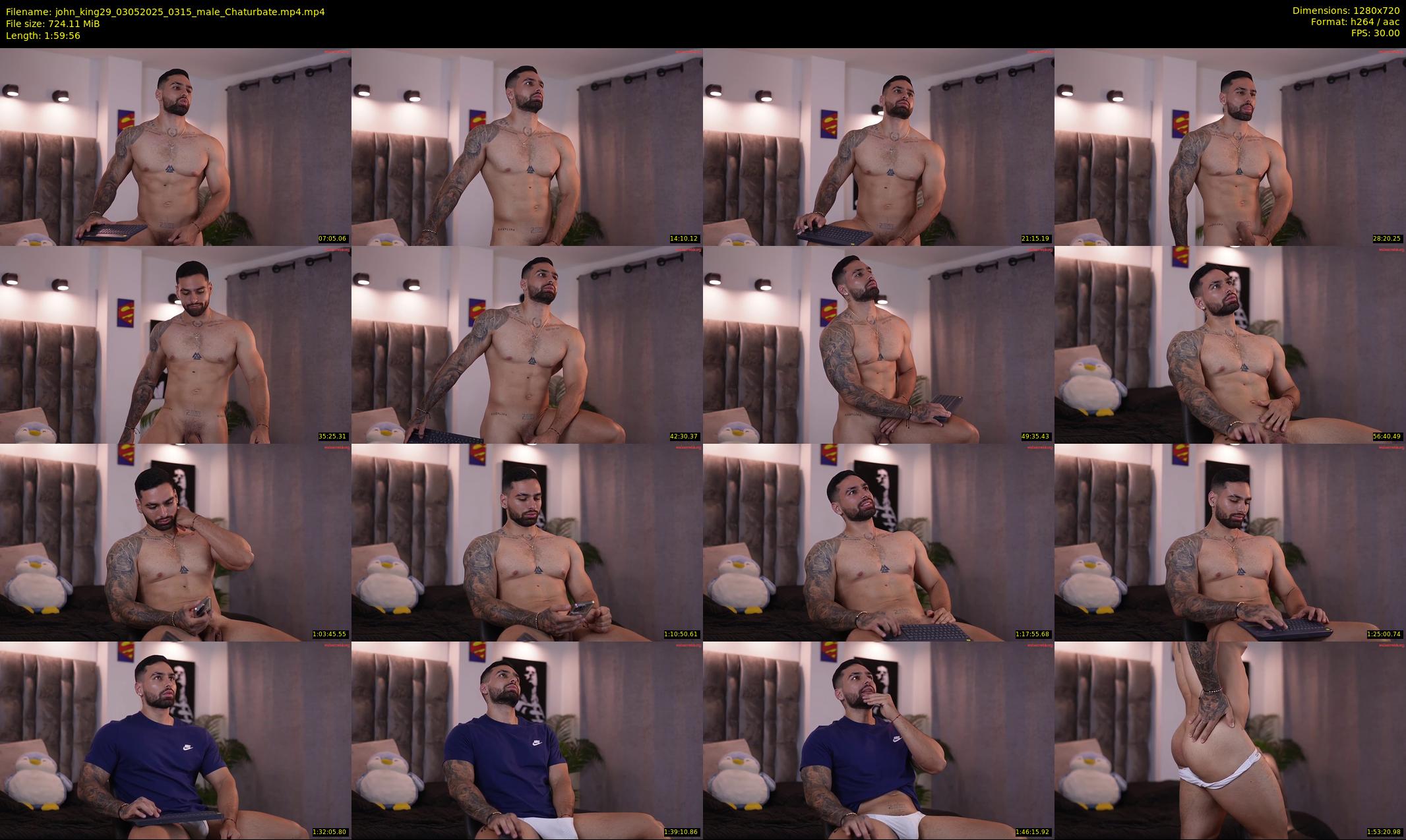 john_king29 — 120 minute Chaturbate male cam show recording, 720p, May 3, 2025