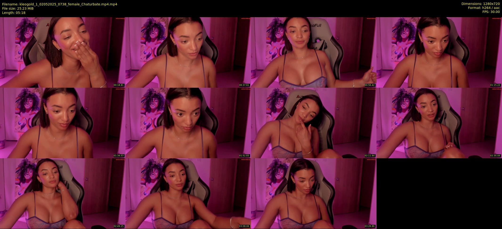 kleogold_1 — 6 minute Chaturbate female cam show recording, 720p, May 2, 2025