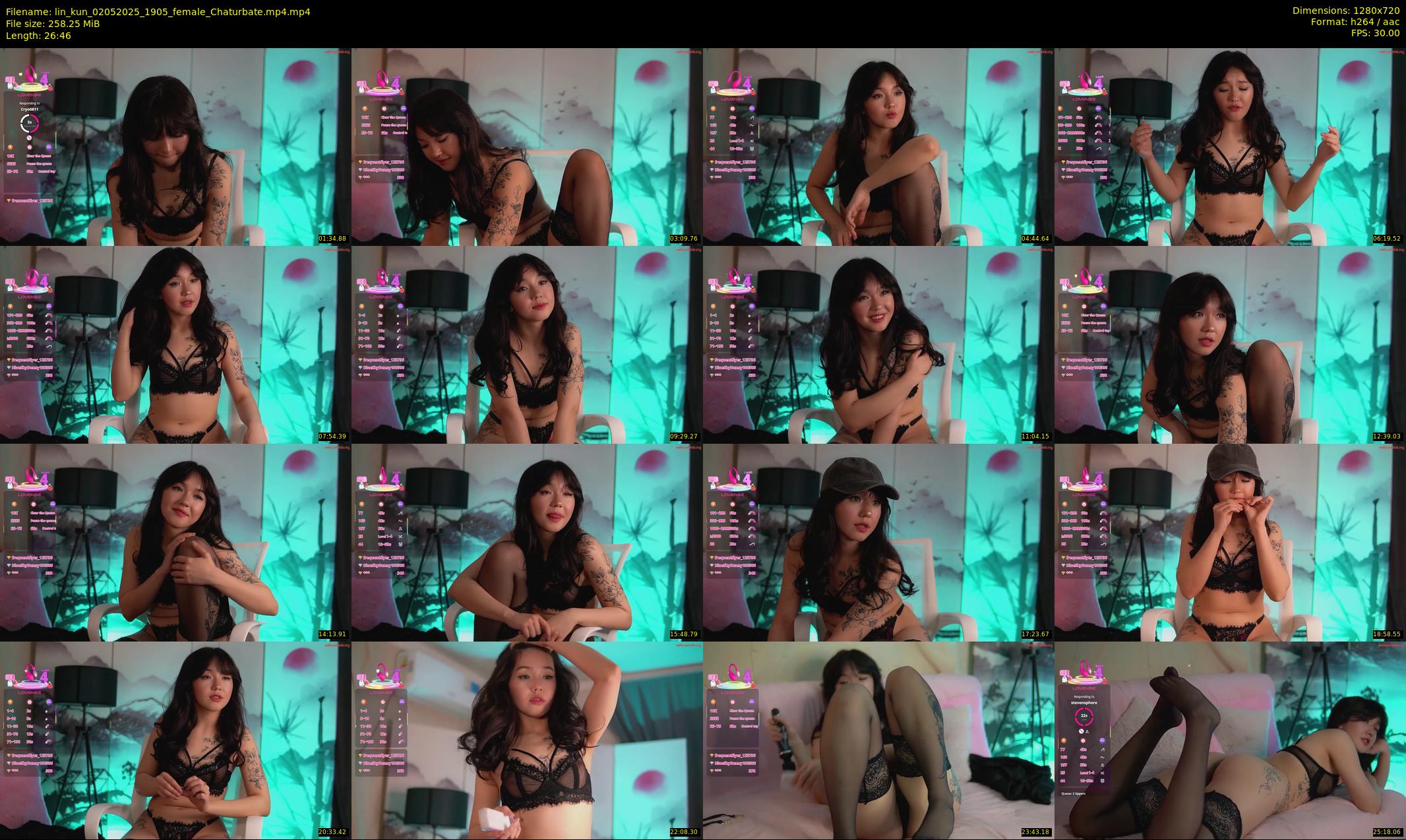 lin_kun — 27 minute Chaturbate female cam show recording, 720p, May 2, 2025