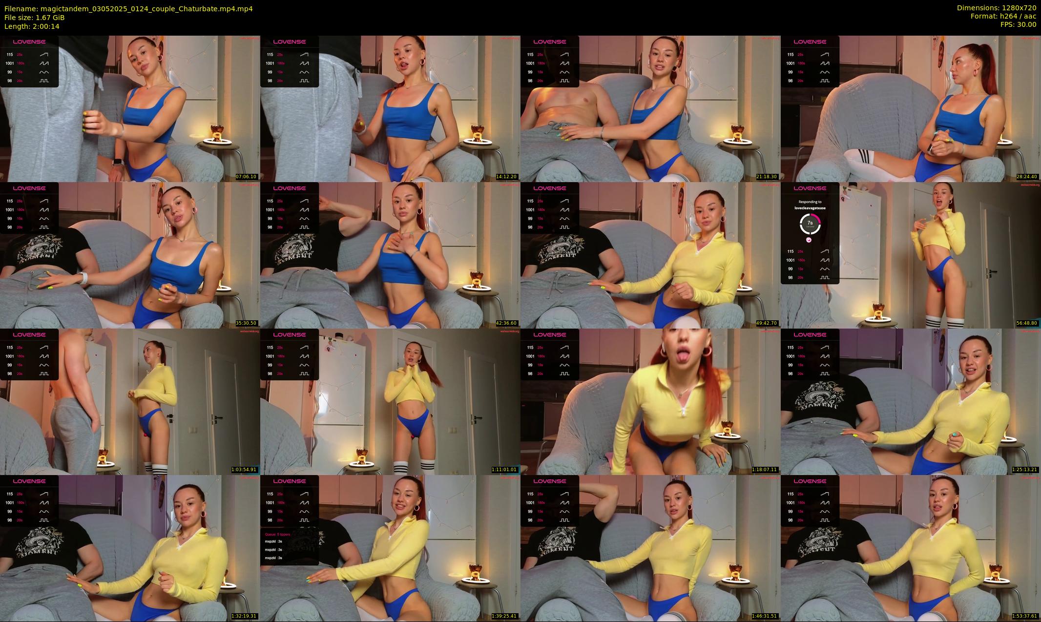 magictandem — 121 minute Chaturbate couple cam show recording, 720p, May 3, 2025