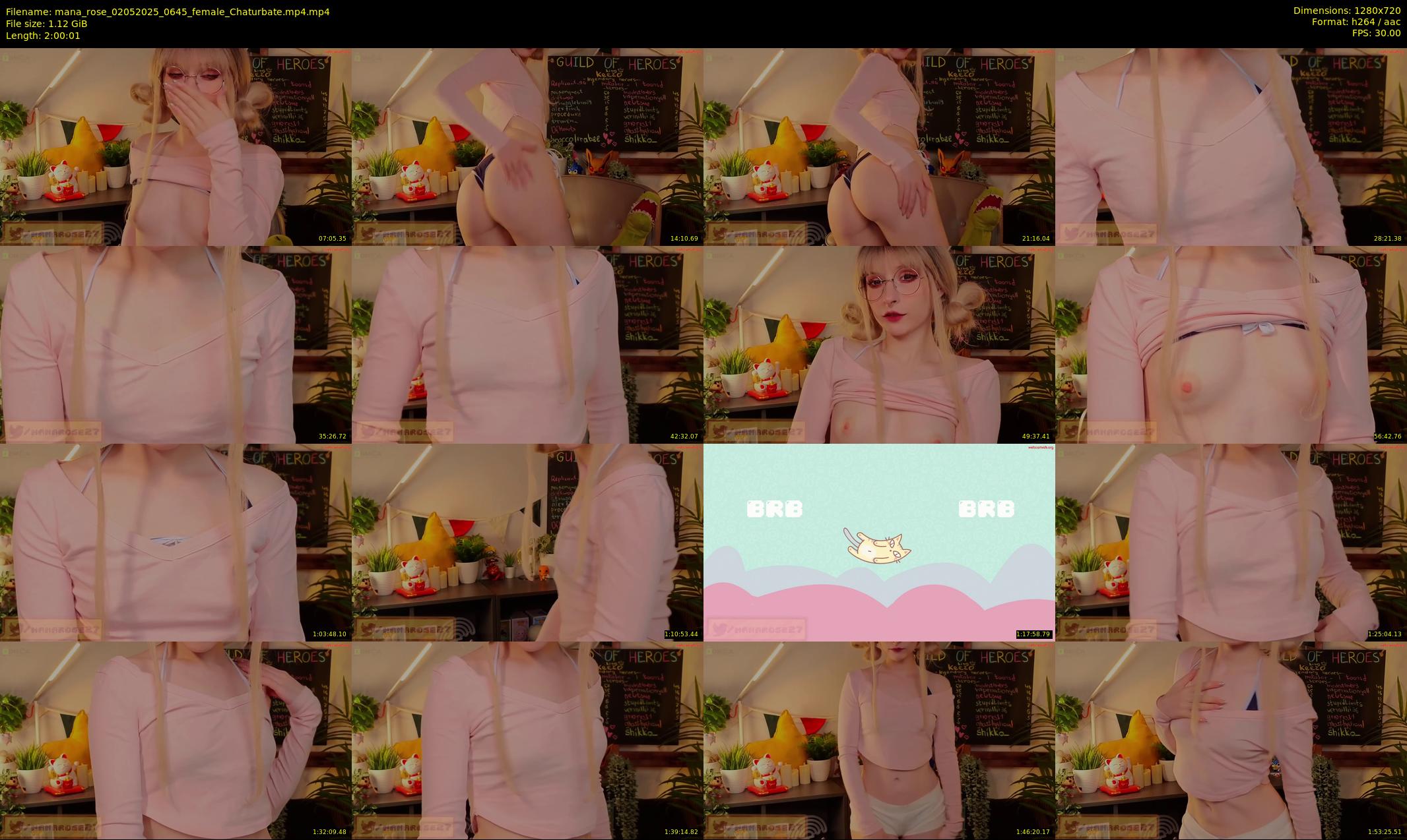 mana_rose — 121 minute Chaturbate female cam show recording, 720p, May 2, 2025