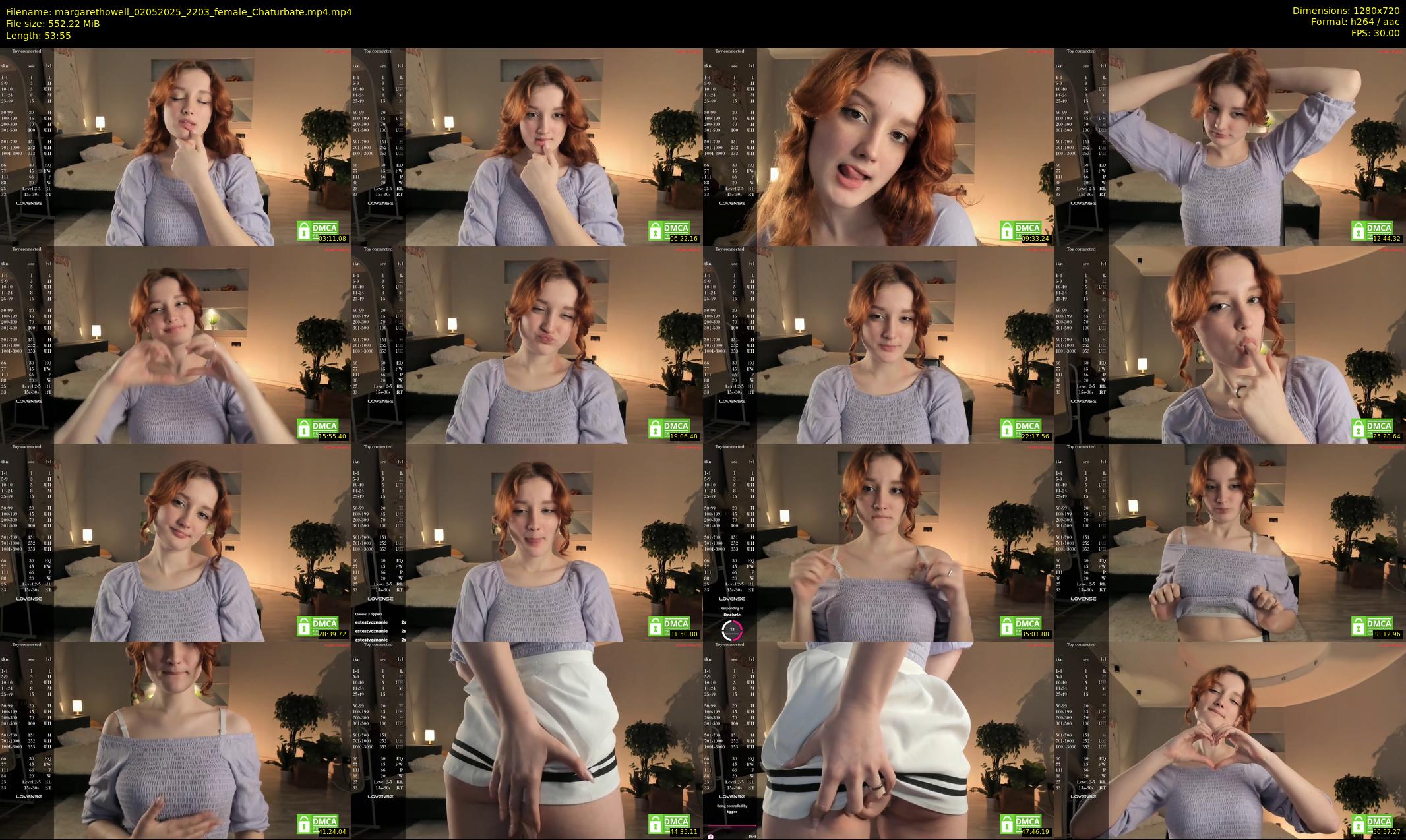 margarethowell — 54 minute Chaturbate female cam show recording, 720p, May 2, 2025