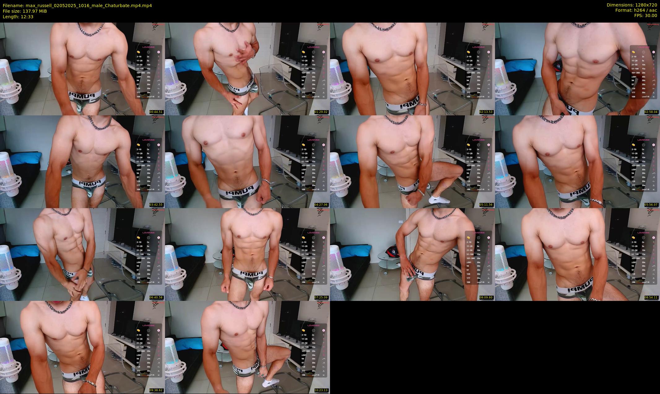 max_russell — 13 minute Chaturbate male cam show recording, 720p, May 2, 2025