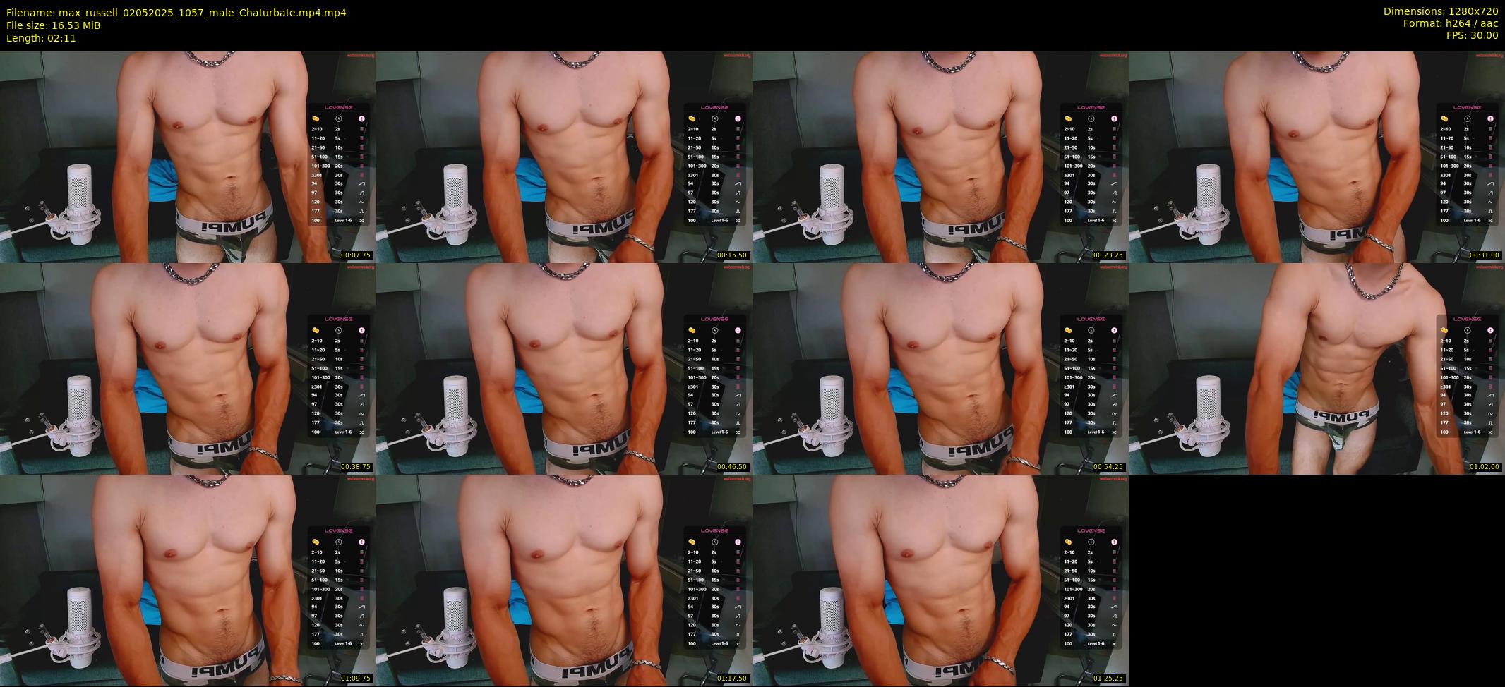 max_russell — 3 minute Chaturbate male cam show recording, 720p, May 2, 2025