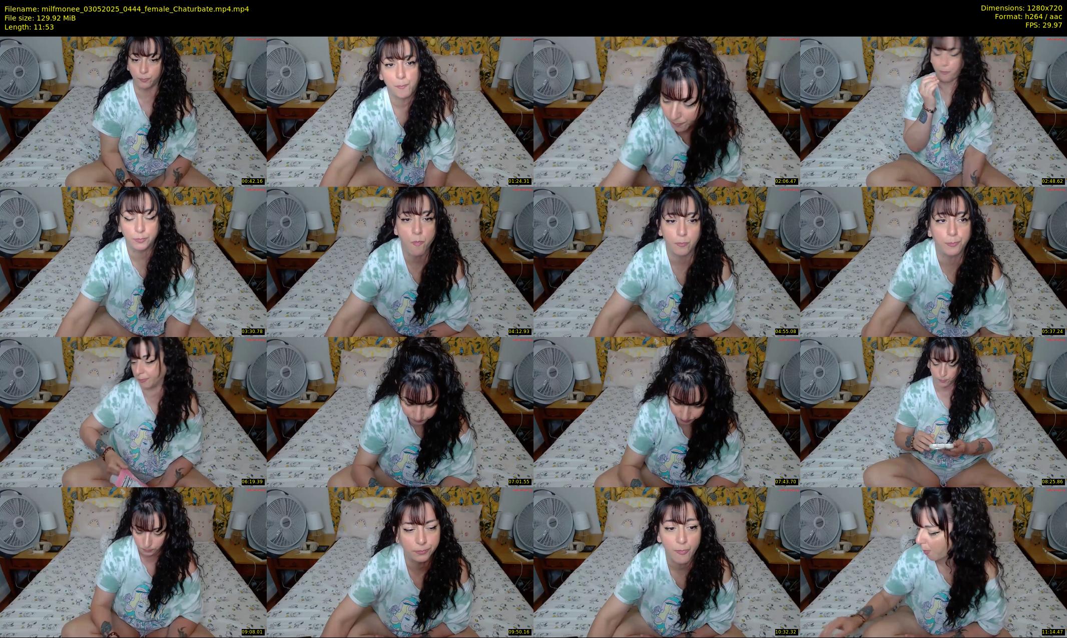 milfmonee — 12 minute Chaturbate female cam show recording, 720p, May 3, 2025