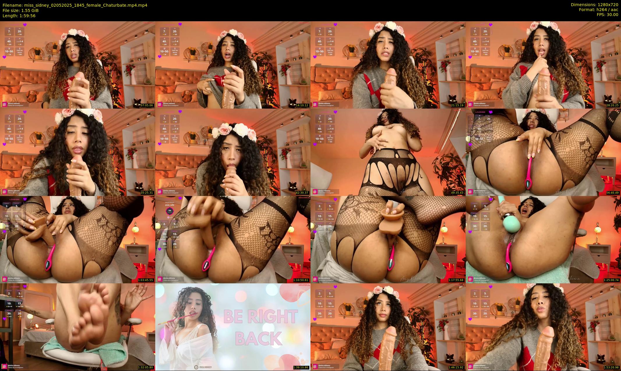 miss_sidney — 120 minute Chaturbate female cam show recording, 720p, May 2, 2025