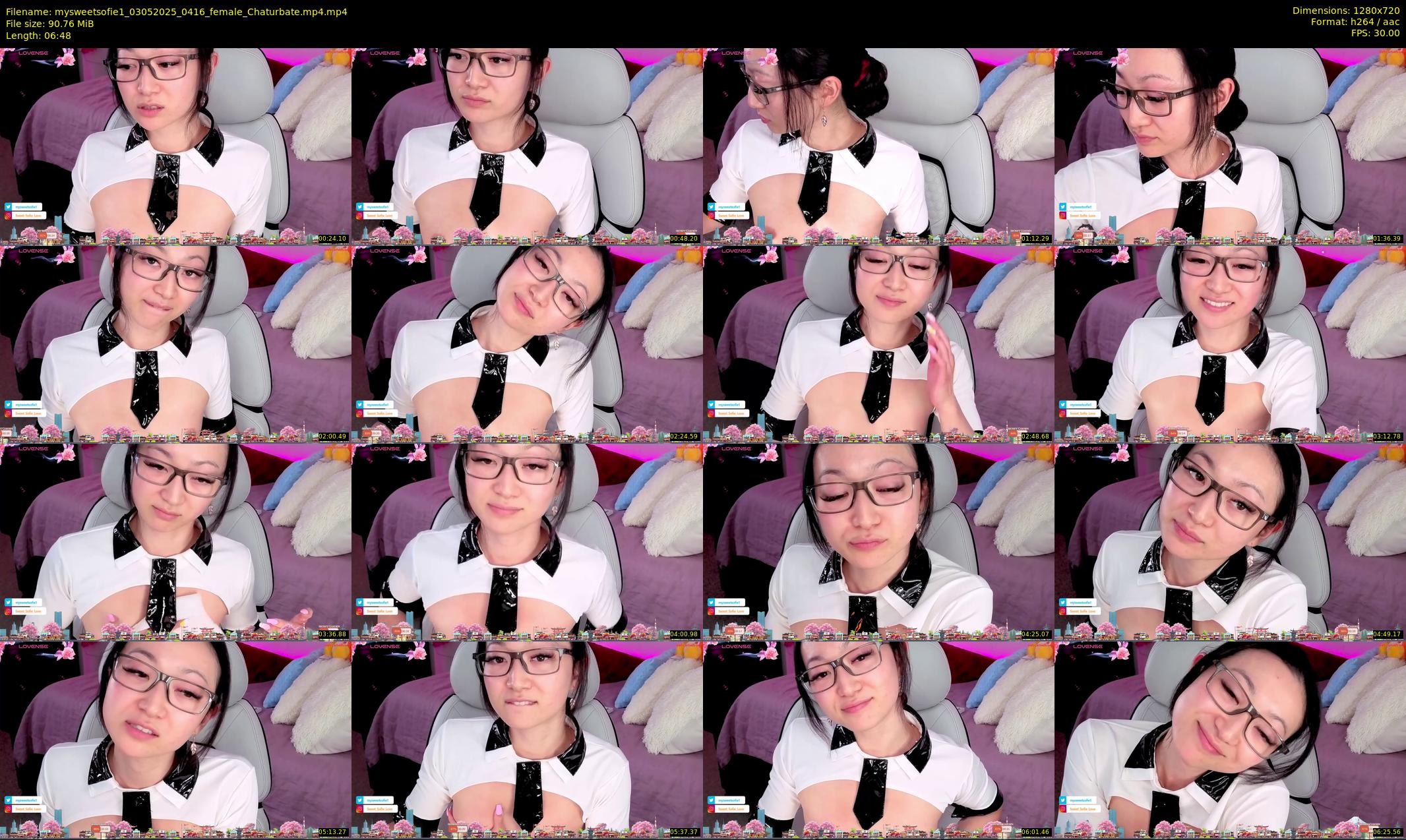 mysweetsofie1 — 7 minute Chaturbate female cam show recording, 720p, May 3, 2025