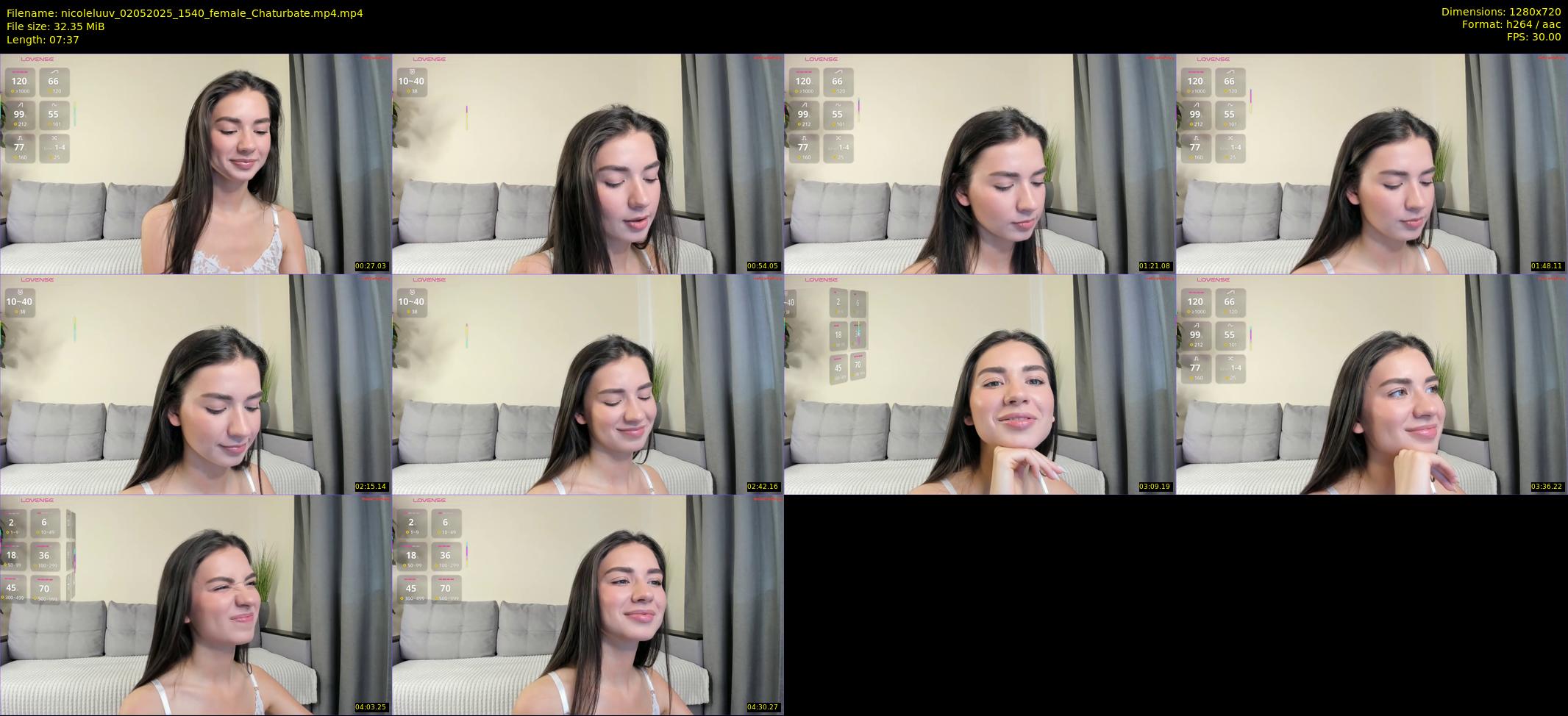 nicoleluuv — 8 minute Chaturbate female cam show recording, 720p, May 2, 2025