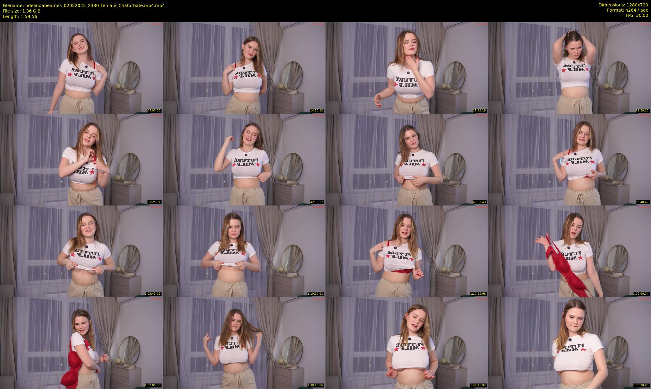 odelindabeames — 120 minute Chaturbate female cam show recording, 720p, May 2, 2025