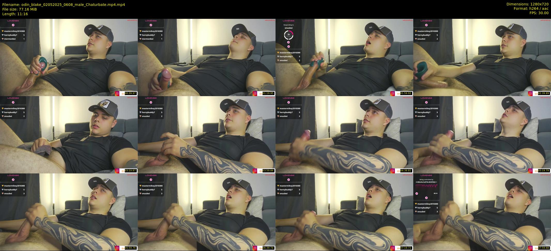 odin_blake — 12 minute Chaturbate male cam show recording, 720p, May 2, 2025