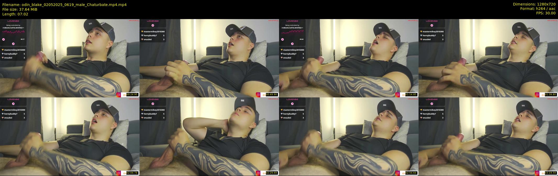 odin_blake — 8 minute Chaturbate male cam show recording, 720p, May 2, 2025
