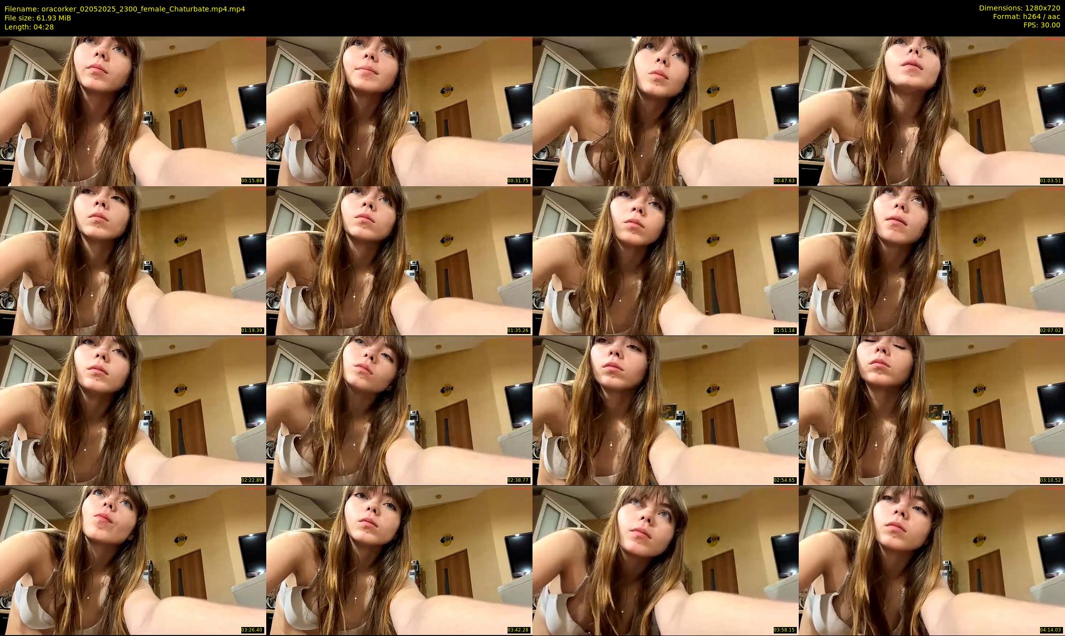oracorker — 5 minute Chaturbate female cam show recording, 720p, May 2, 2025