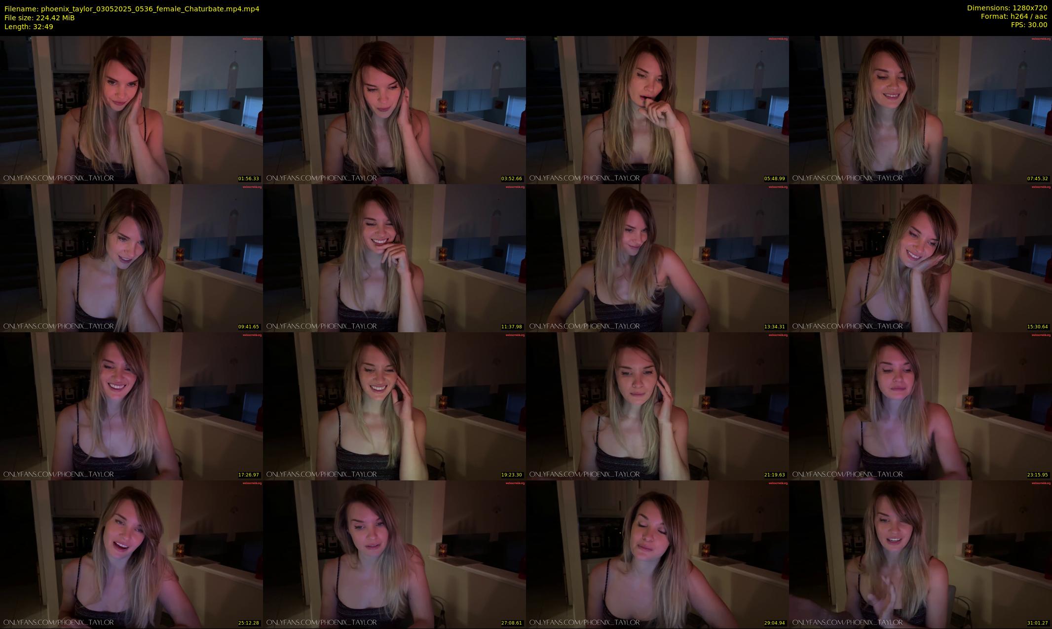 phoenix_taylor — 33 minute Chaturbate female cam show recording, 720p, May 3, 2025