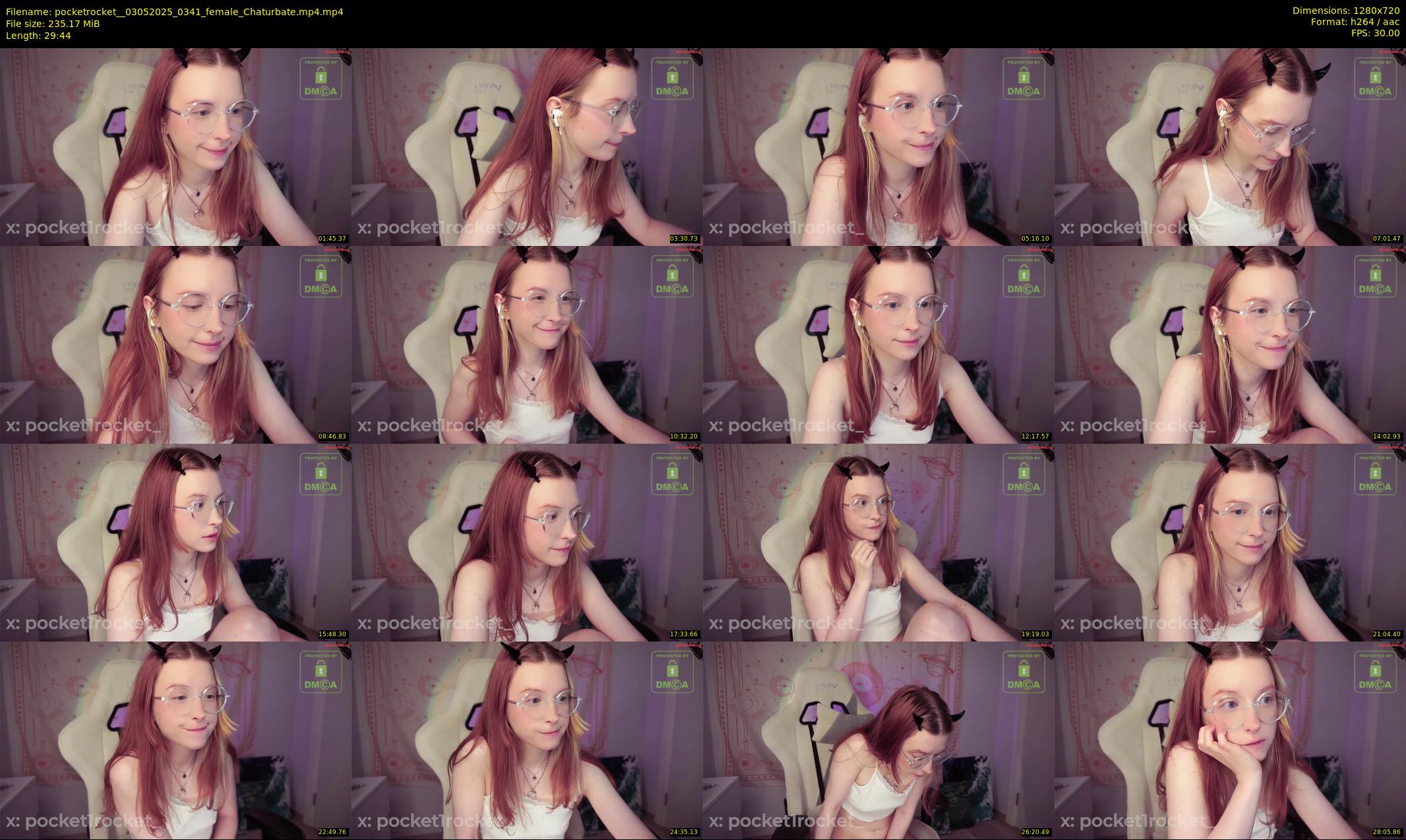pocketrocket_ — 30 minute Chaturbate female cam show recording, 720p, May 3, 2025