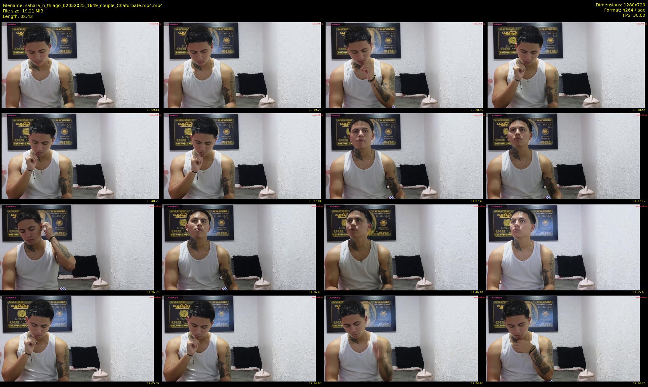 sahara_n_thiago — 3 minute Chaturbate couple cam show recording, 720p, May 2, 2025
