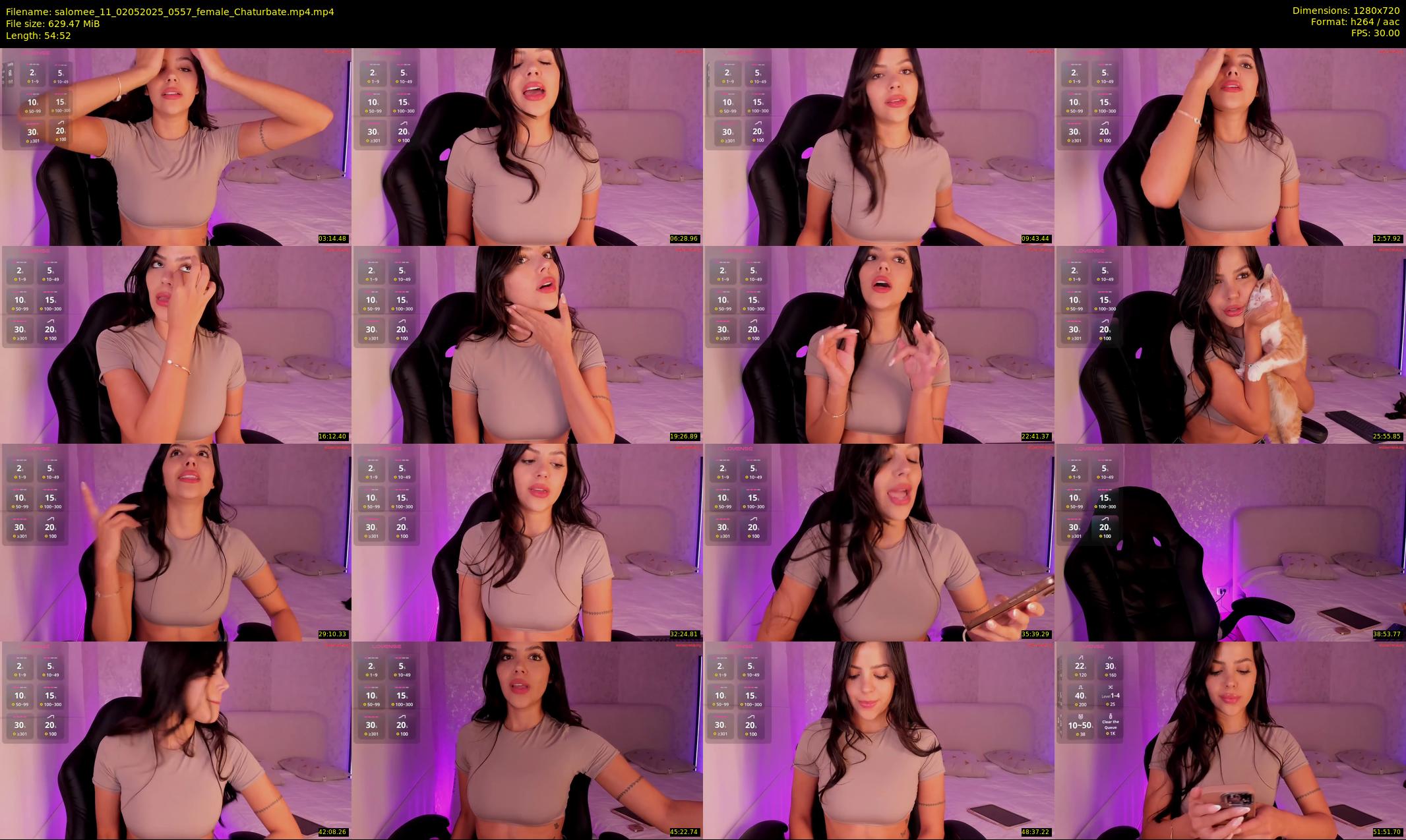 salomee_11 — 55 minute Chaturbate female cam show recording, 720p, May 2, 2025