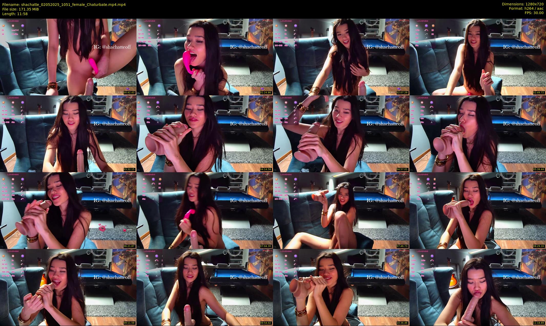 shachatte — 12 minute Chaturbate couple cam show recording, 720p, May 2, 2025