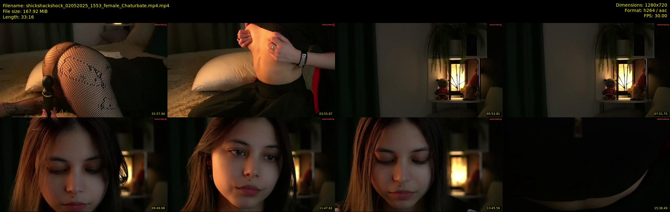 shickshackshock — 34 minute Chaturbate female cam show recording, 720p, May 2, 2025