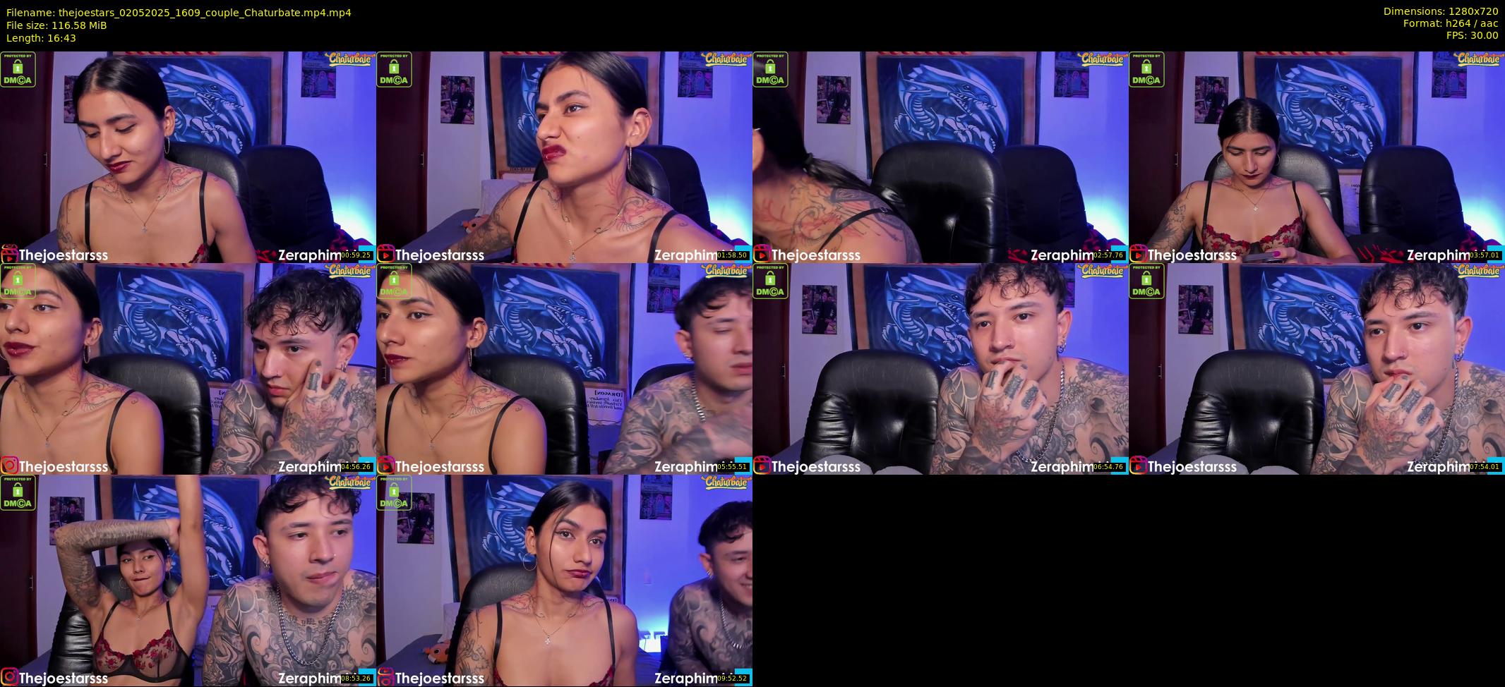 thejoestars — 17 minute Chaturbate couple cam show recording, 720p, May 2, 2025