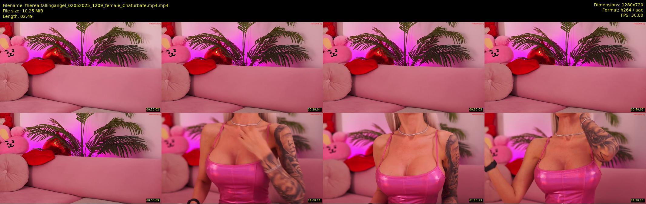 therealfallingangel — 3 minute Chaturbate female cam show recording, 720p, May 2, 2025