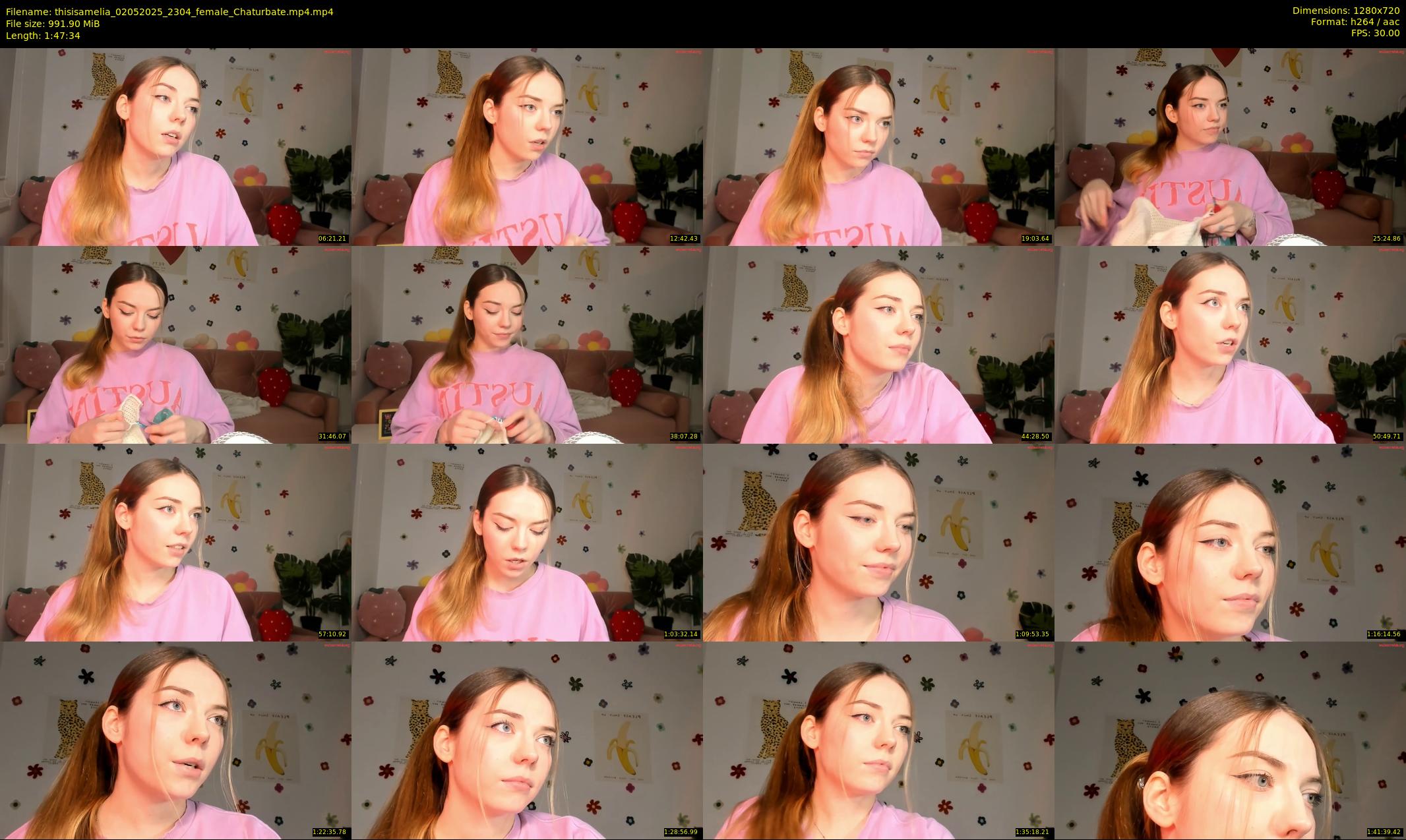 thisisamelia — 108 minute Chaturbate female cam show recording, 720p, May 2, 2025