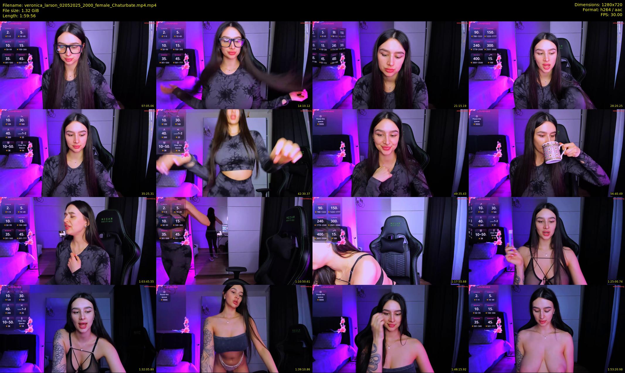 veronica_larson — 120 minute Chaturbate female cam show recording, 720p, May 2, 2025