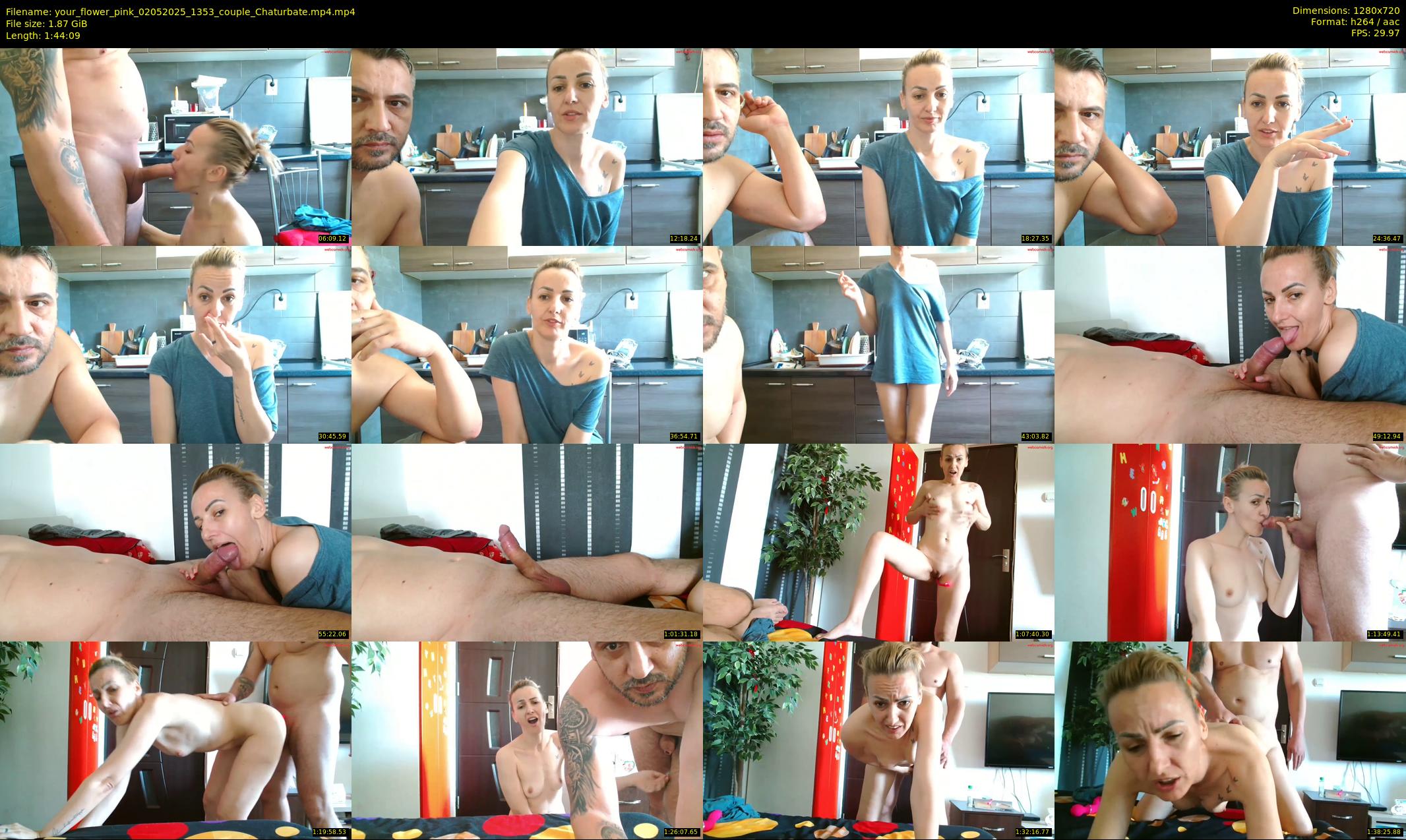 your_flower_pink — 105 minute Chaturbate couple cam show recording, 720p, May 2, 2025