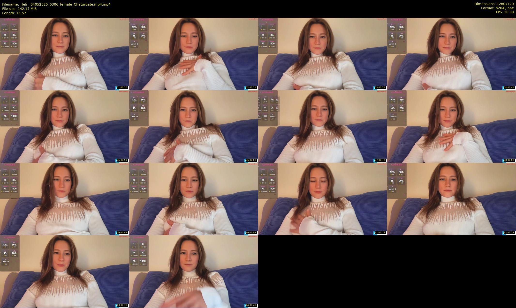 _feli_ — 17 minute Chaturbate female cam show recording, 720p, May 4, 2025