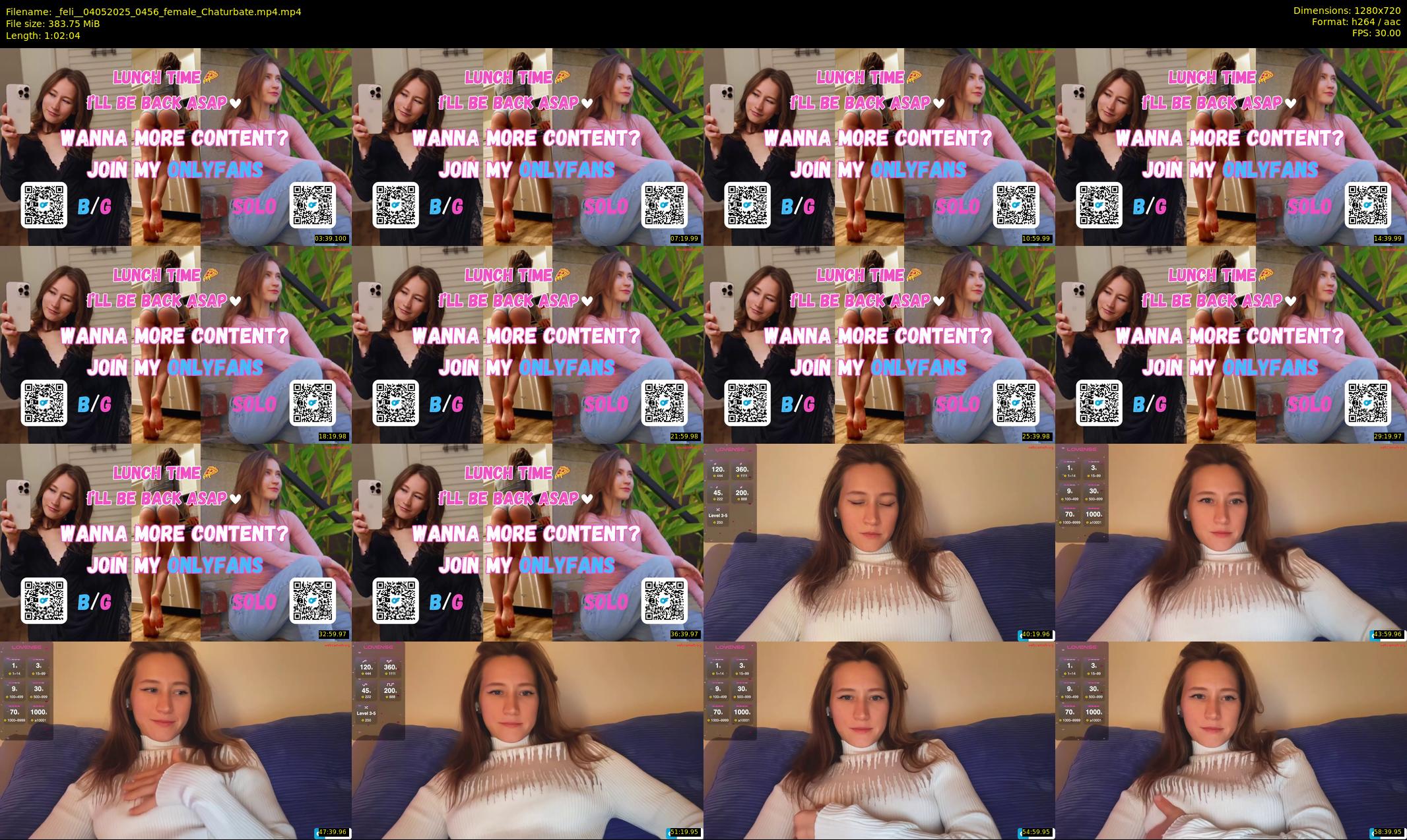 _feli_ — 63 minute Chaturbate female cam show recording, 720p, May 4, 2025